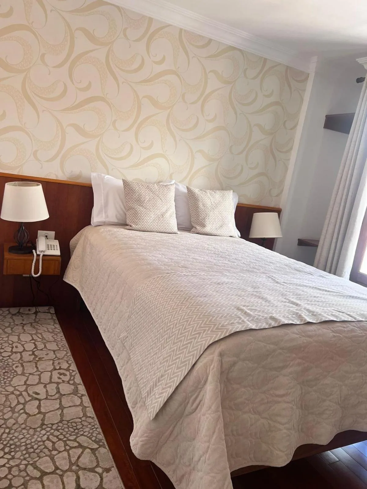 Bed in VIRREYES HOTEL