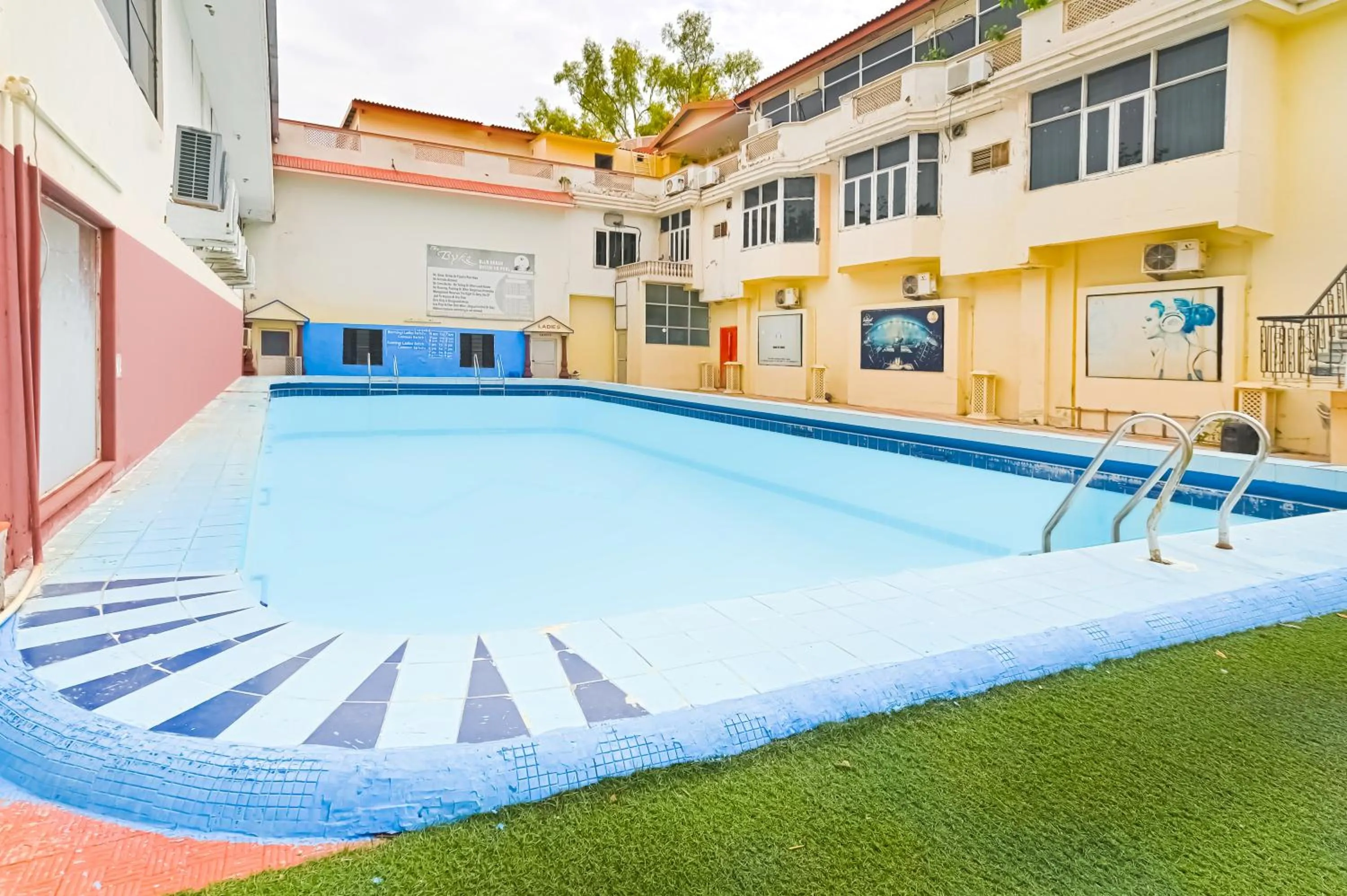 Swimming pool in The Byke Grassfield Resort with Outdoor Pool, Shyam Nagar, Jaipur
