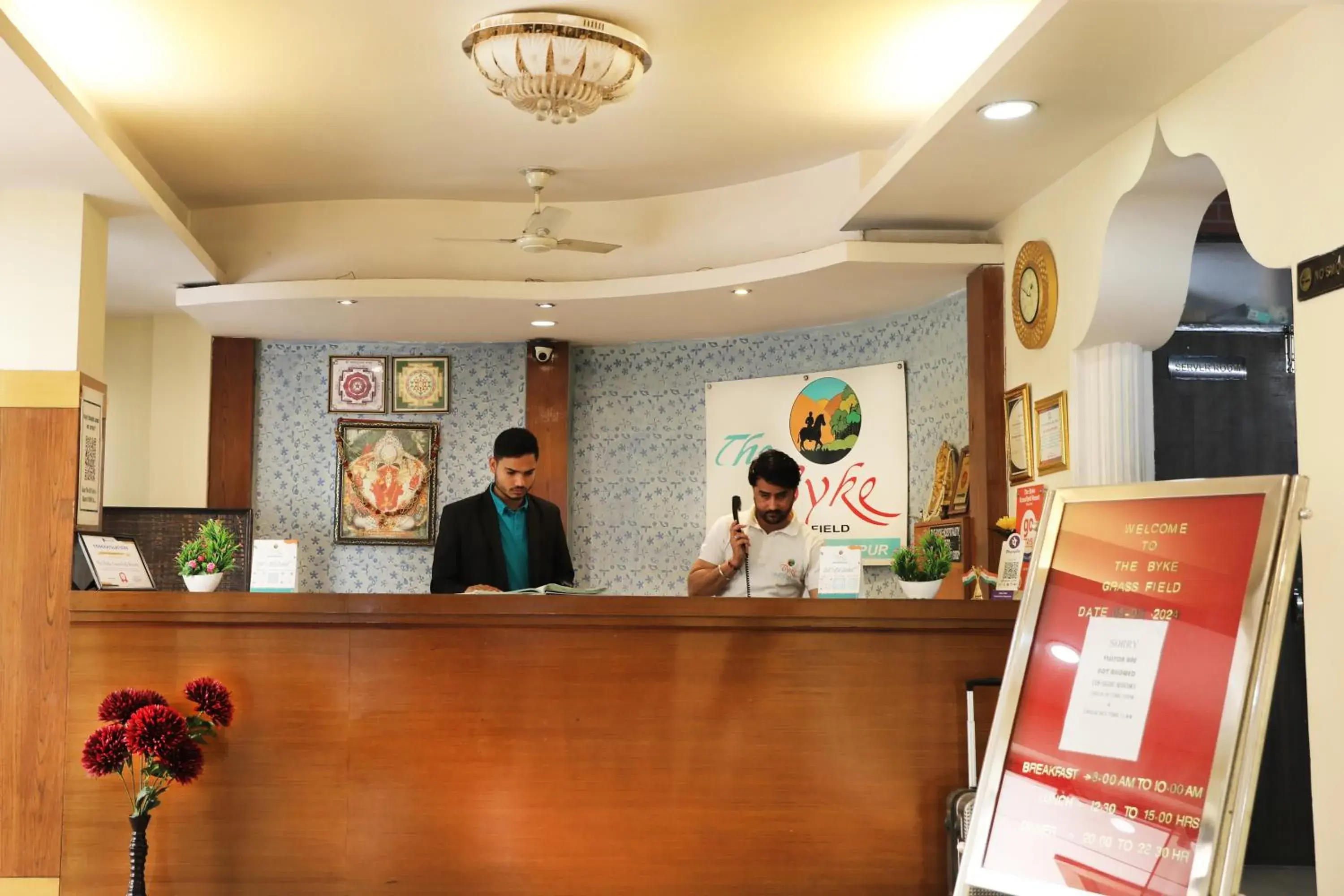 Lobby or reception in The Byke Grassfield Resort with Outdoor Pool, Shyam Nagar, Jaipur Lobby or reception in The Byke Grassfield Resort with Outdoor Pool, Shyam Nagar, Jaipur