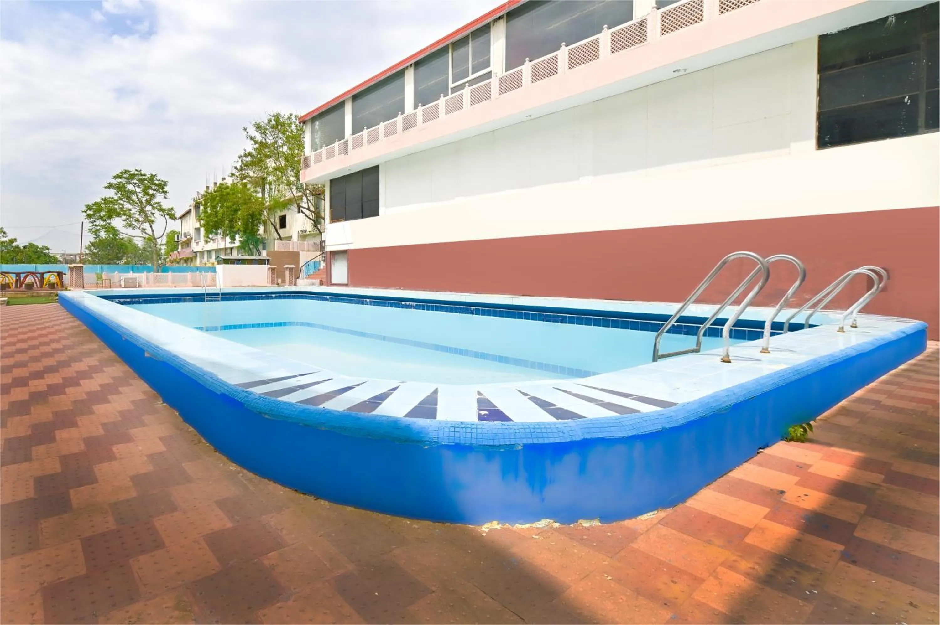 Swimming pool in The Byke Grassfield Resort with Outdoor Pool, Shyam Nagar, Jaipur