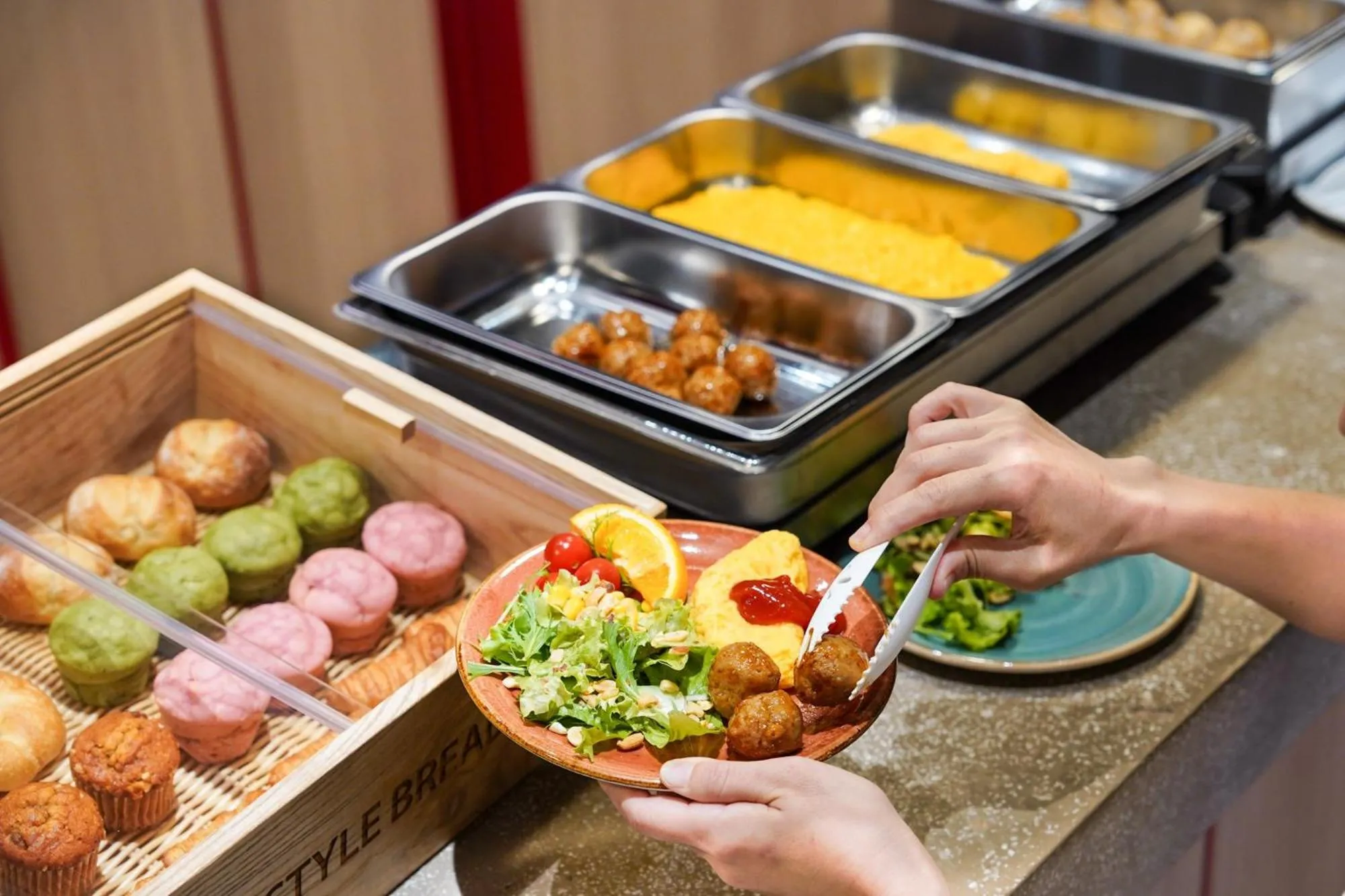 Buffet breakfast in lyf Ginza Tokyo