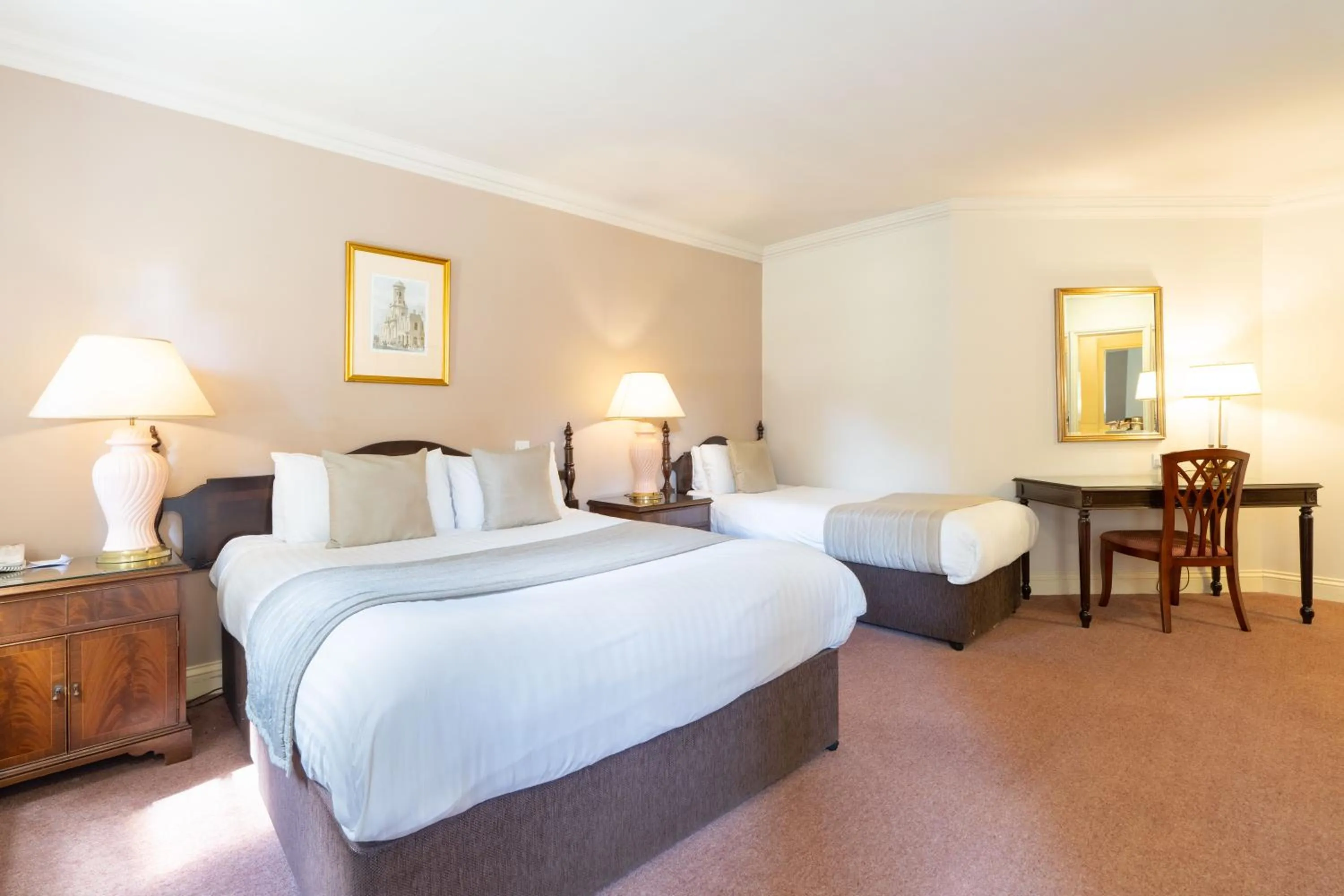 Bed in Orton Hall Hotel & Spa