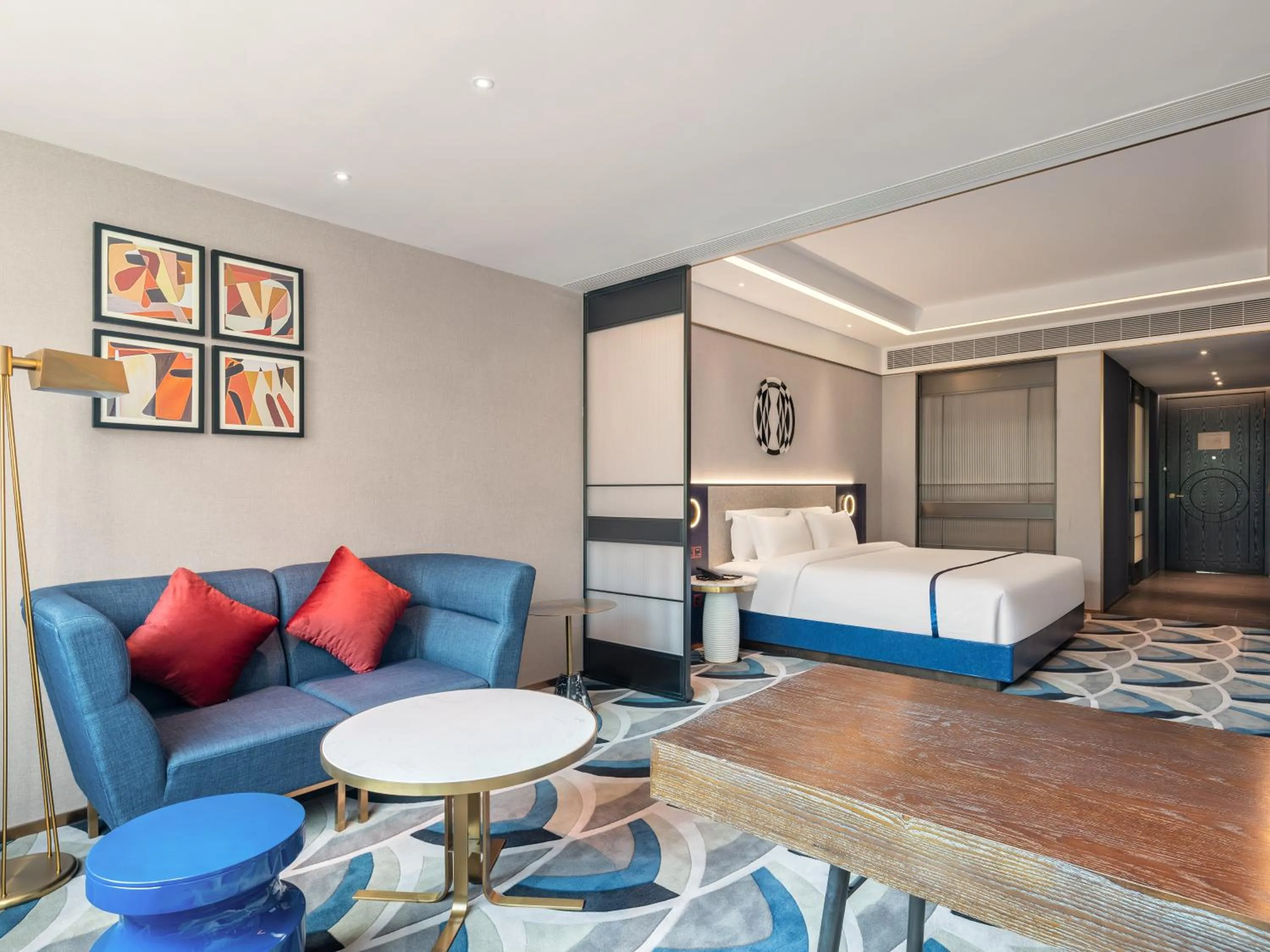 Photo of the whole room, Bed in 西安钟楼枫渡酒店永兴坊地铁站店