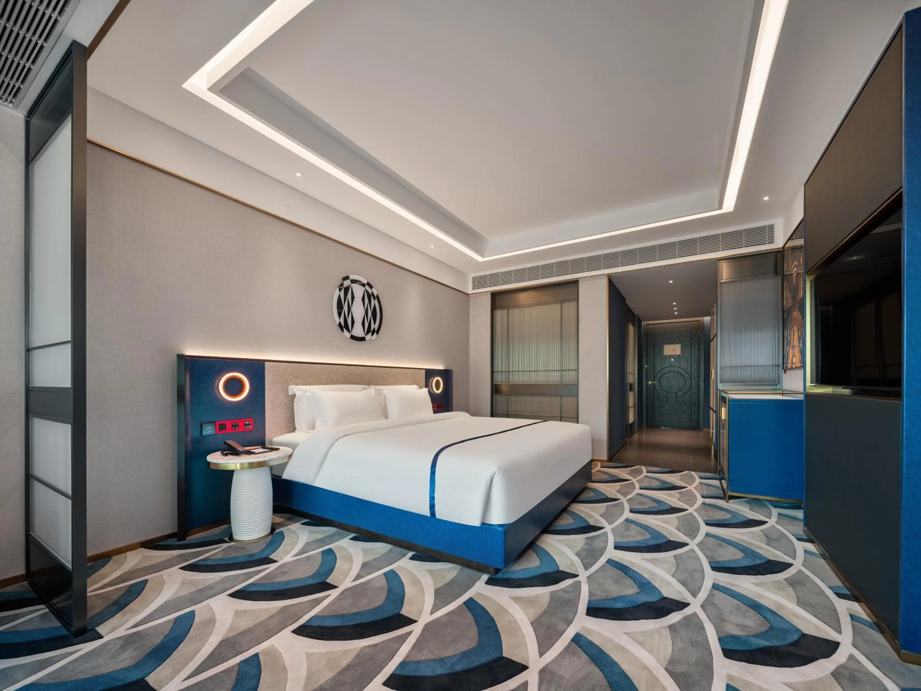 Bed in 西安钟楼枫渡酒店永兴坊地铁站店