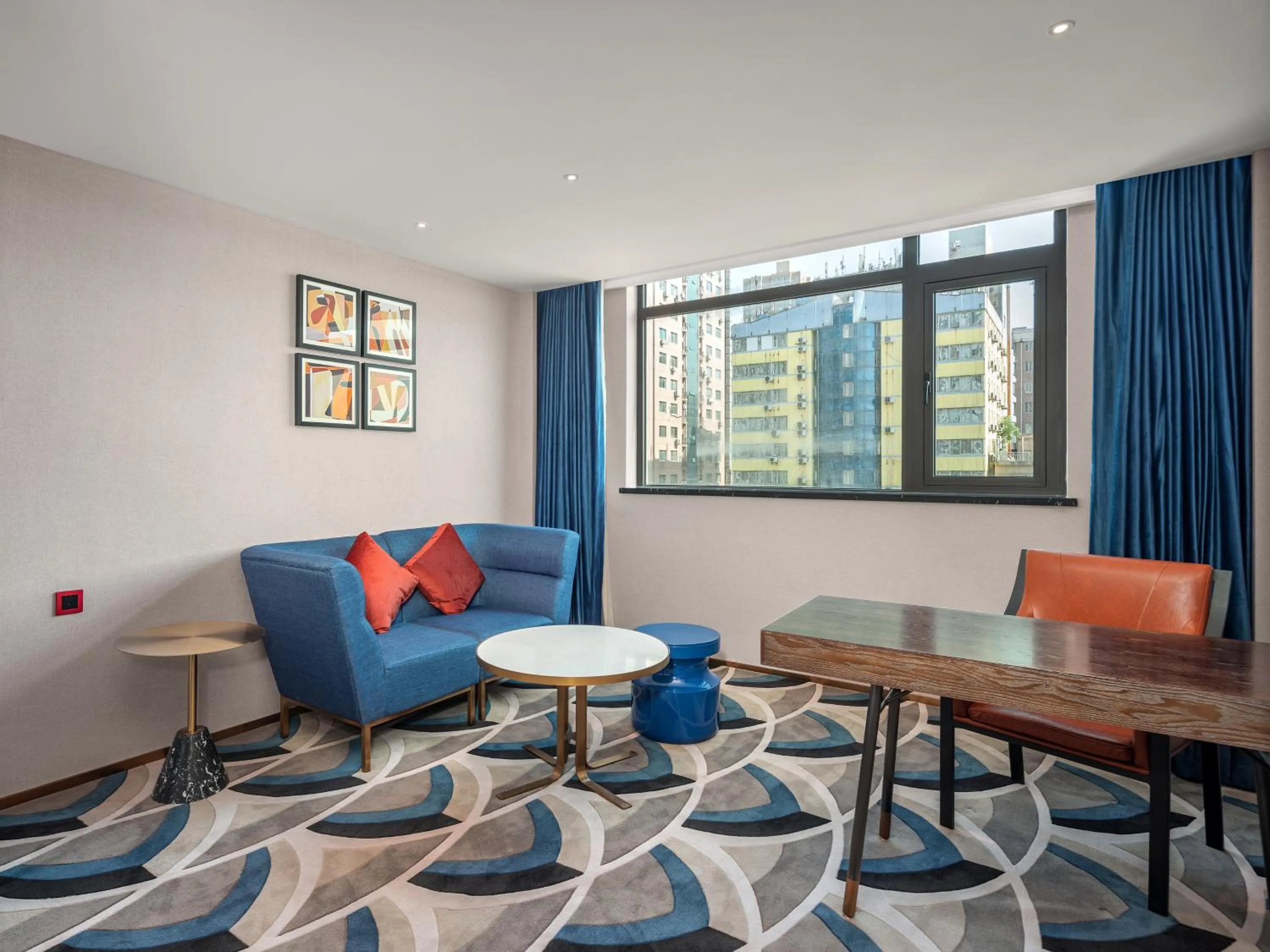 Living room in 西安钟楼枫渡酒店永兴坊地铁站店