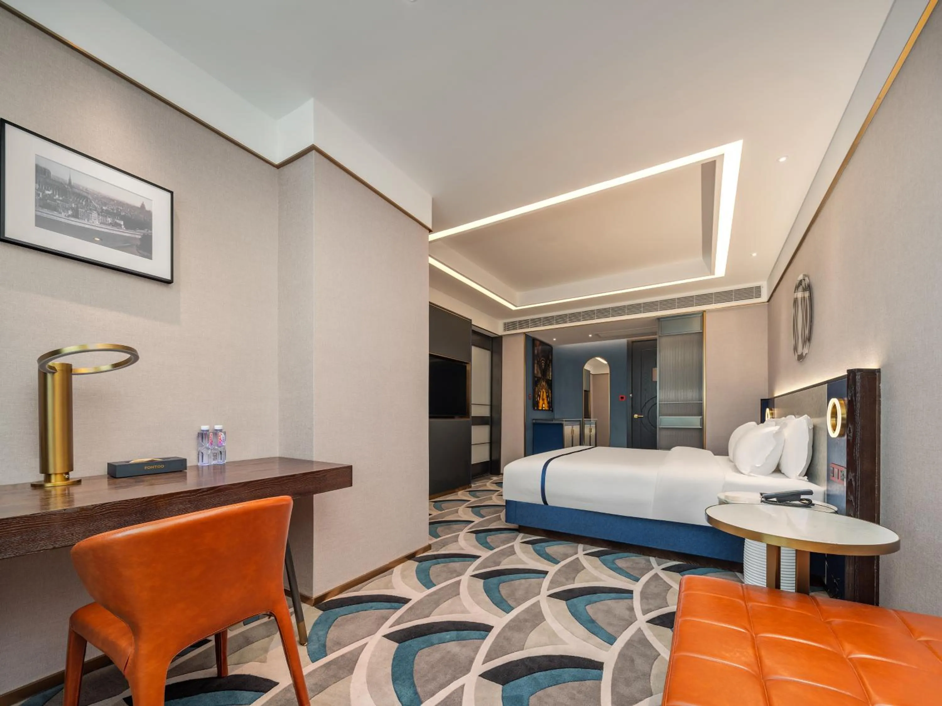 TV and multimedia, Bed in 西安钟楼枫渡酒店永兴坊地铁站店