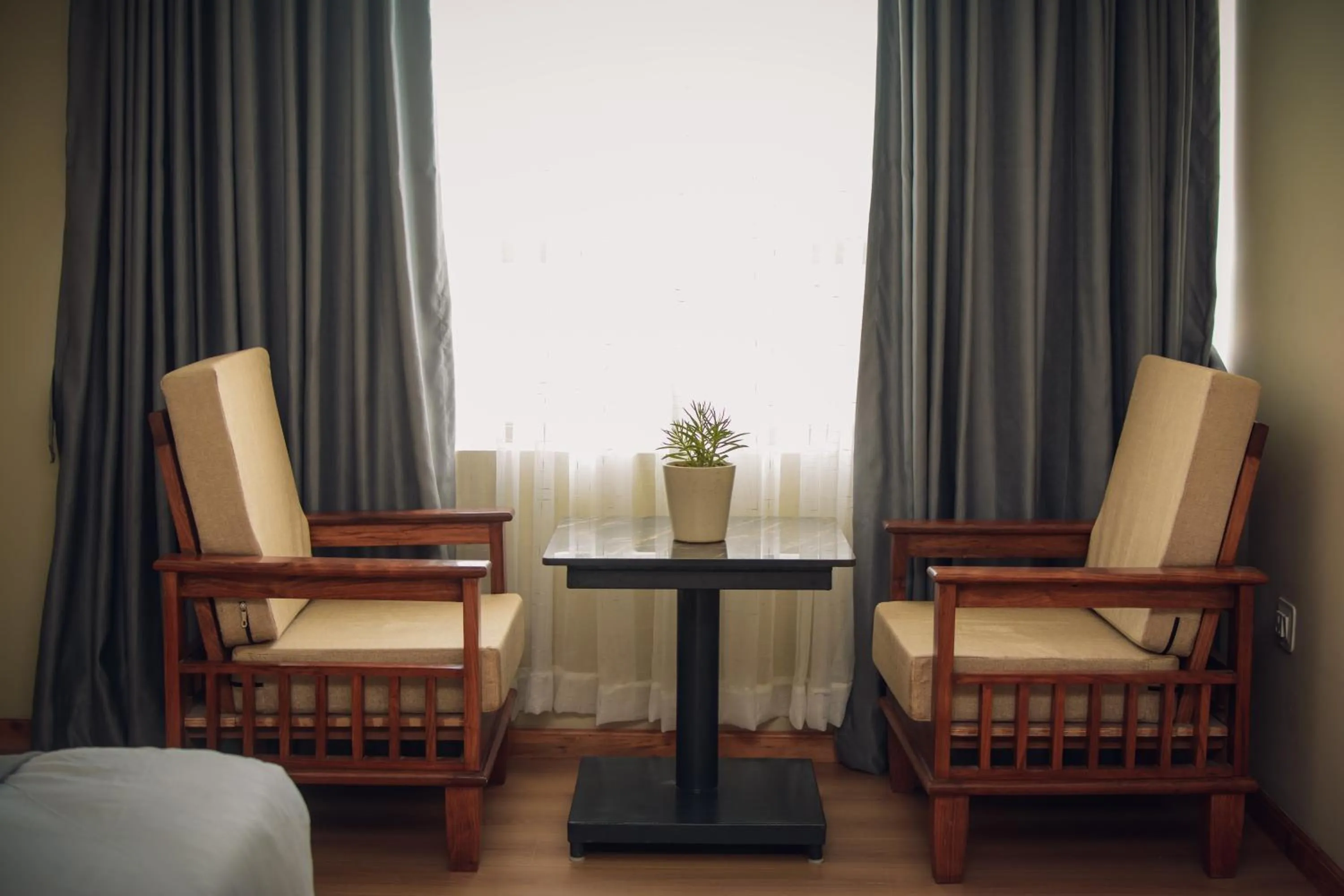 Seating area in Hotel Gulmohar