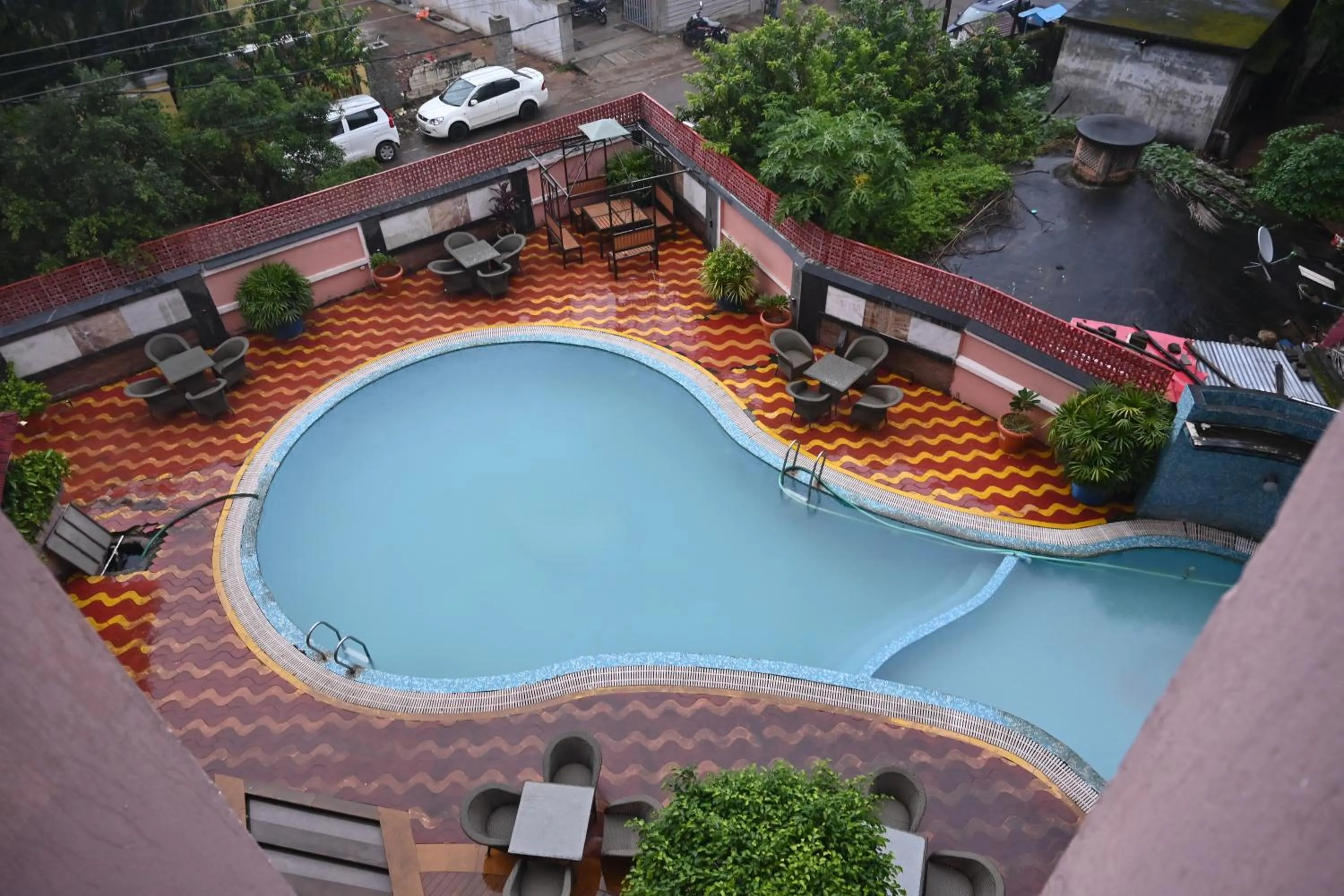 Pool view in HOTEL SUN GREEN