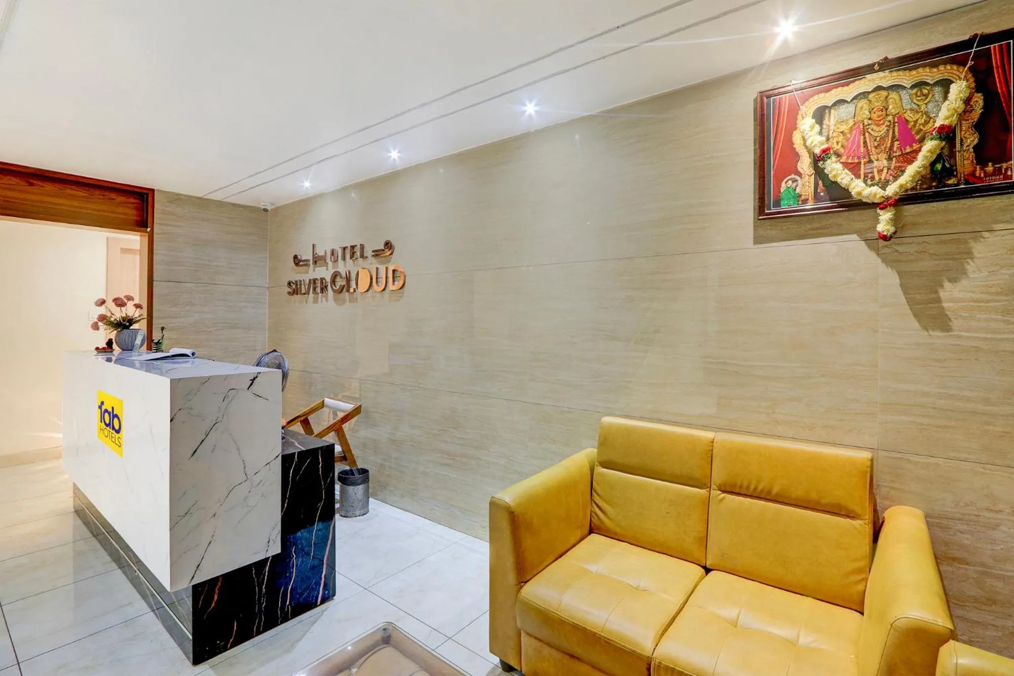 Seating area in FabHotel Silver Cloud
