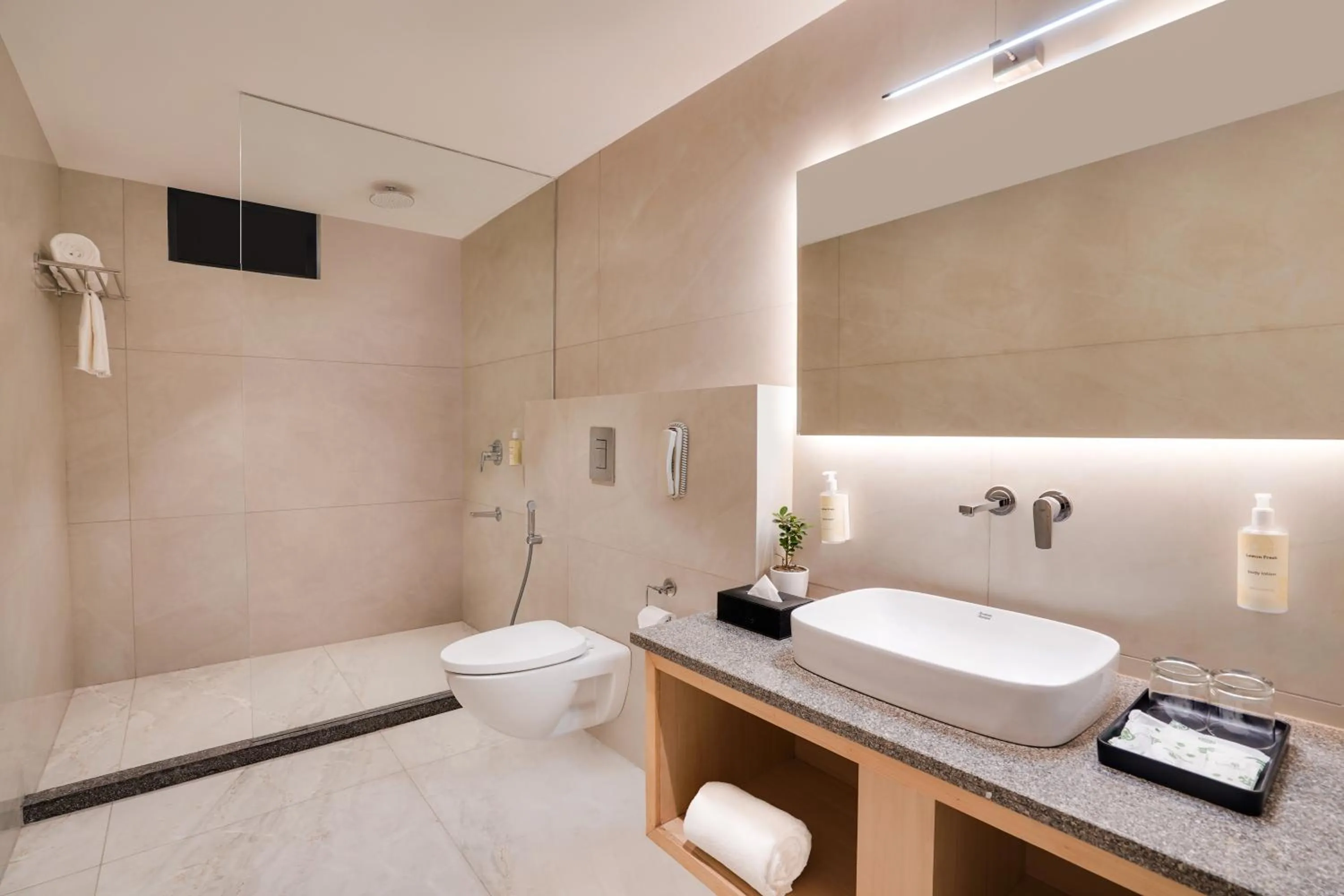 Bathroom in Lemon Tree Hotel, Haridwar