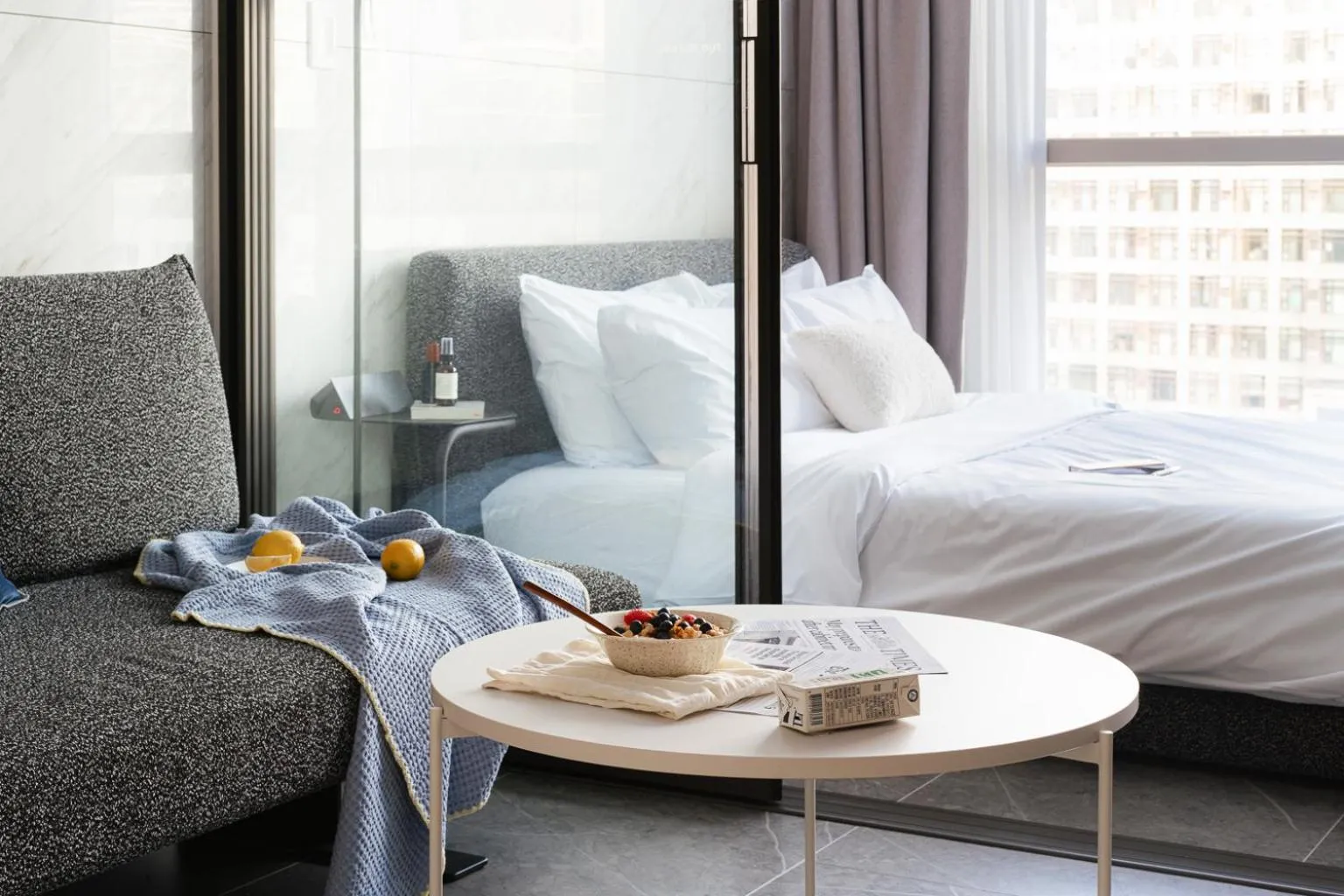 Bed in Le Collective Gangnam SAC Roium