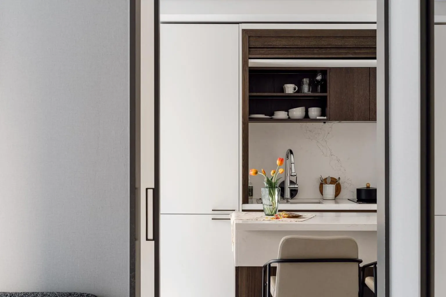 Kitchen or kitchenette in Le Collective Gangnam SAC Roium