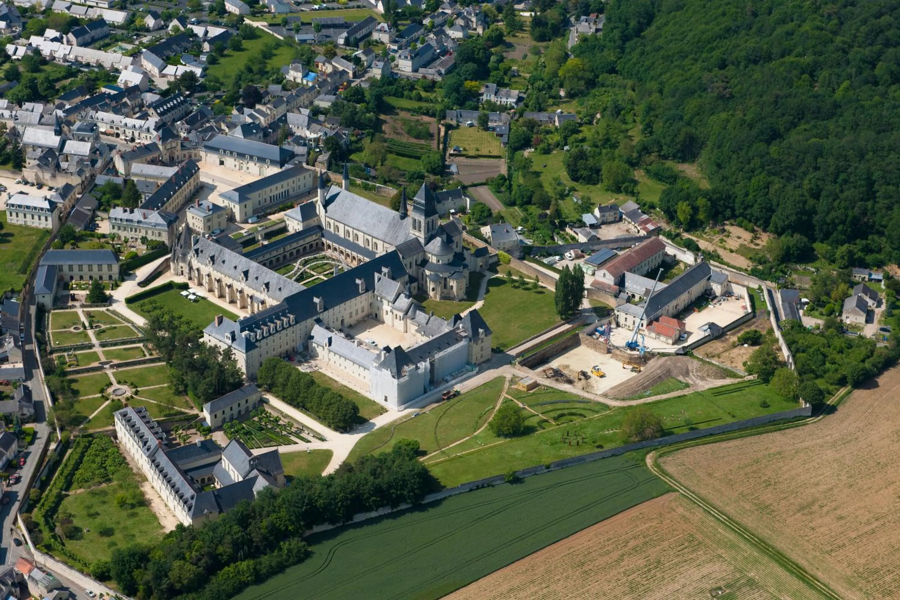 Bird's eye view in Fontevraud L'Ermitage