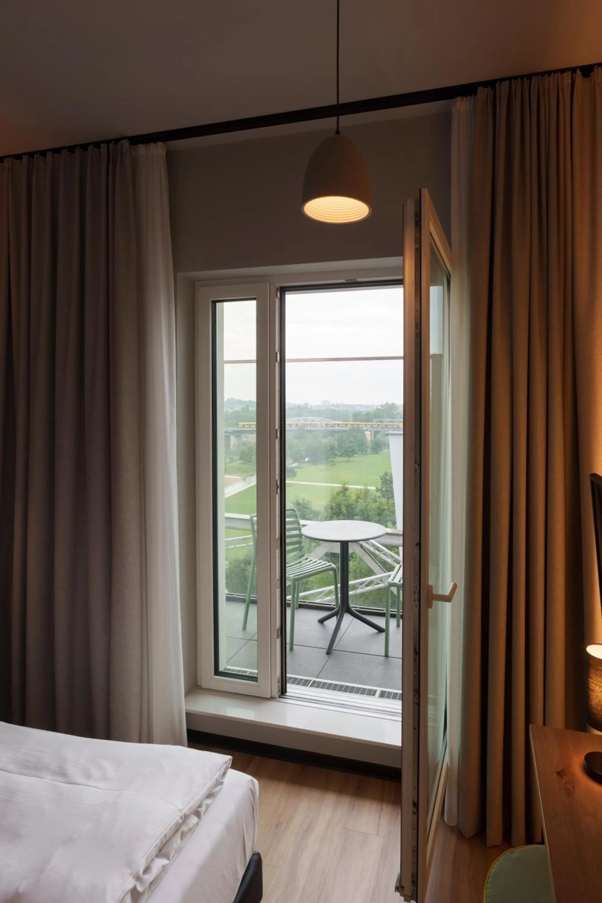 Balcony/Terrace, Bed in Vienna House Easy by Wyndham Berlin Potsdamer Platz