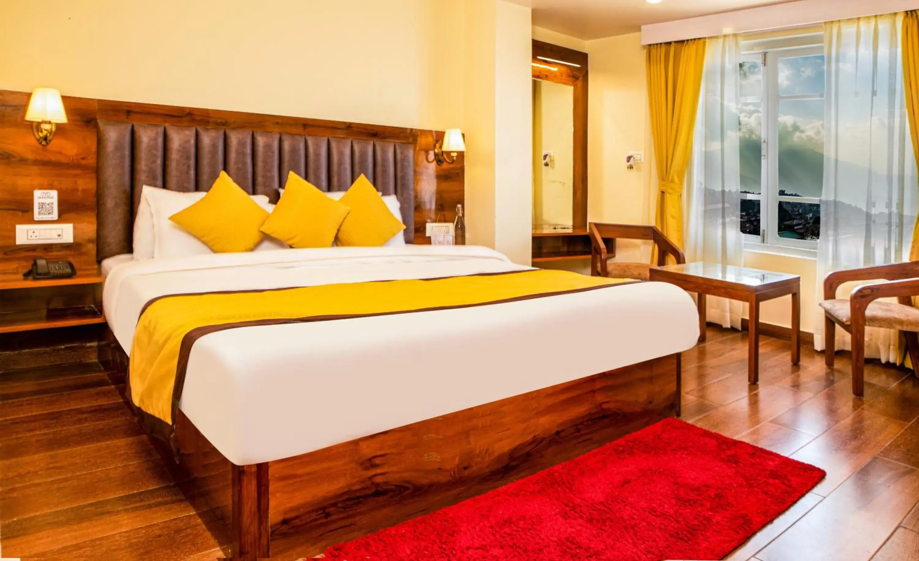 Bedroom, Bed in Hotel Raj Ville - Darjeeling Hotel Near Mall Road Bedroom, Bed in Hotel Raj Ville - Darjeeling Hotel Near Mall Road