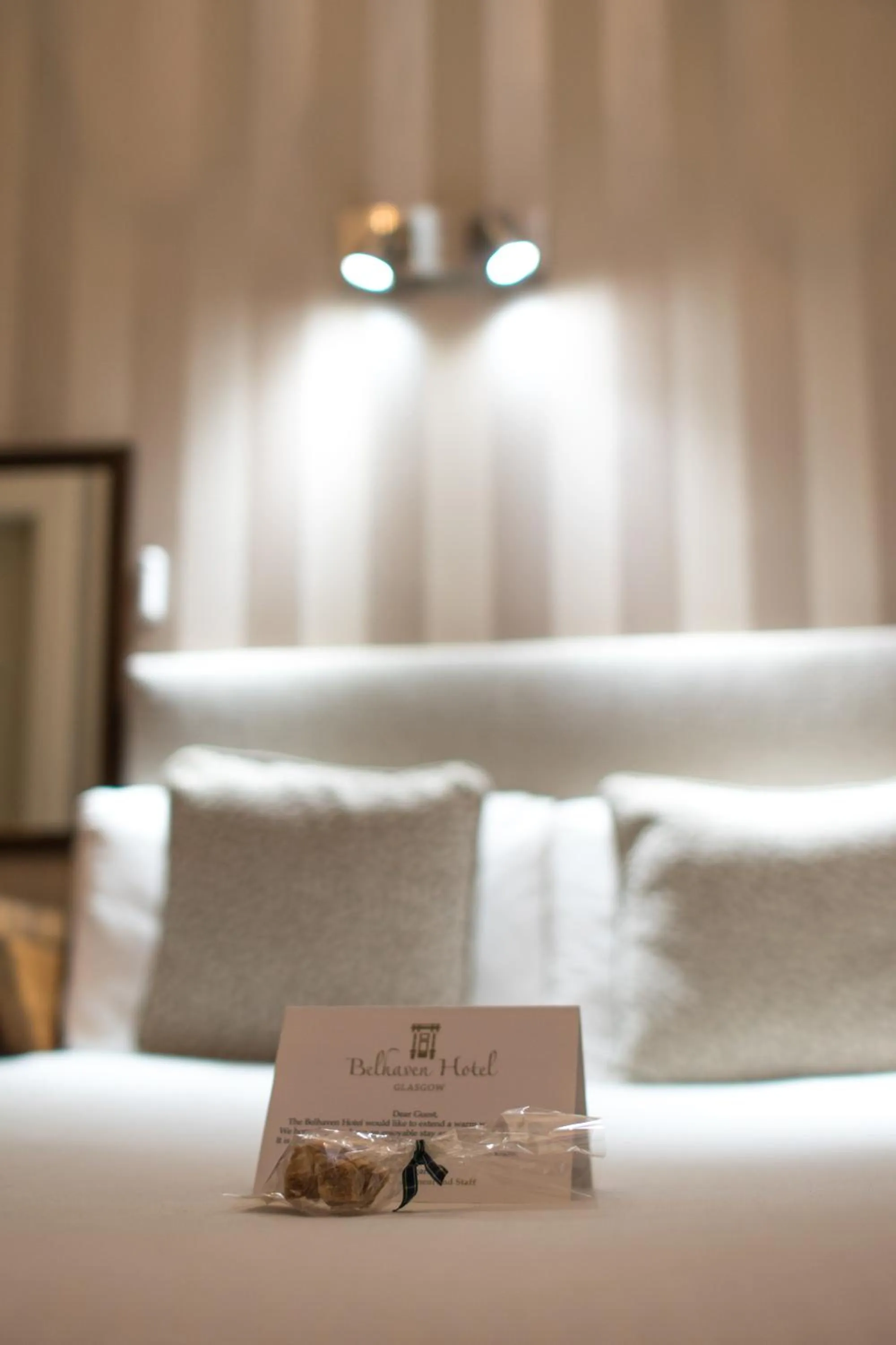 Decorative detail, Bed in The Belhaven Hotel