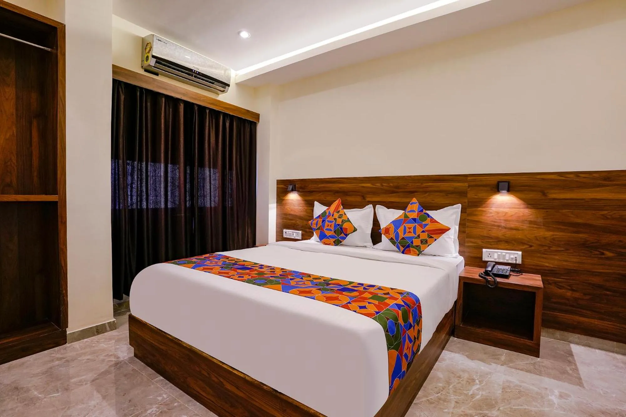 Bed in FabHotel Antlers - Nr Boriwali