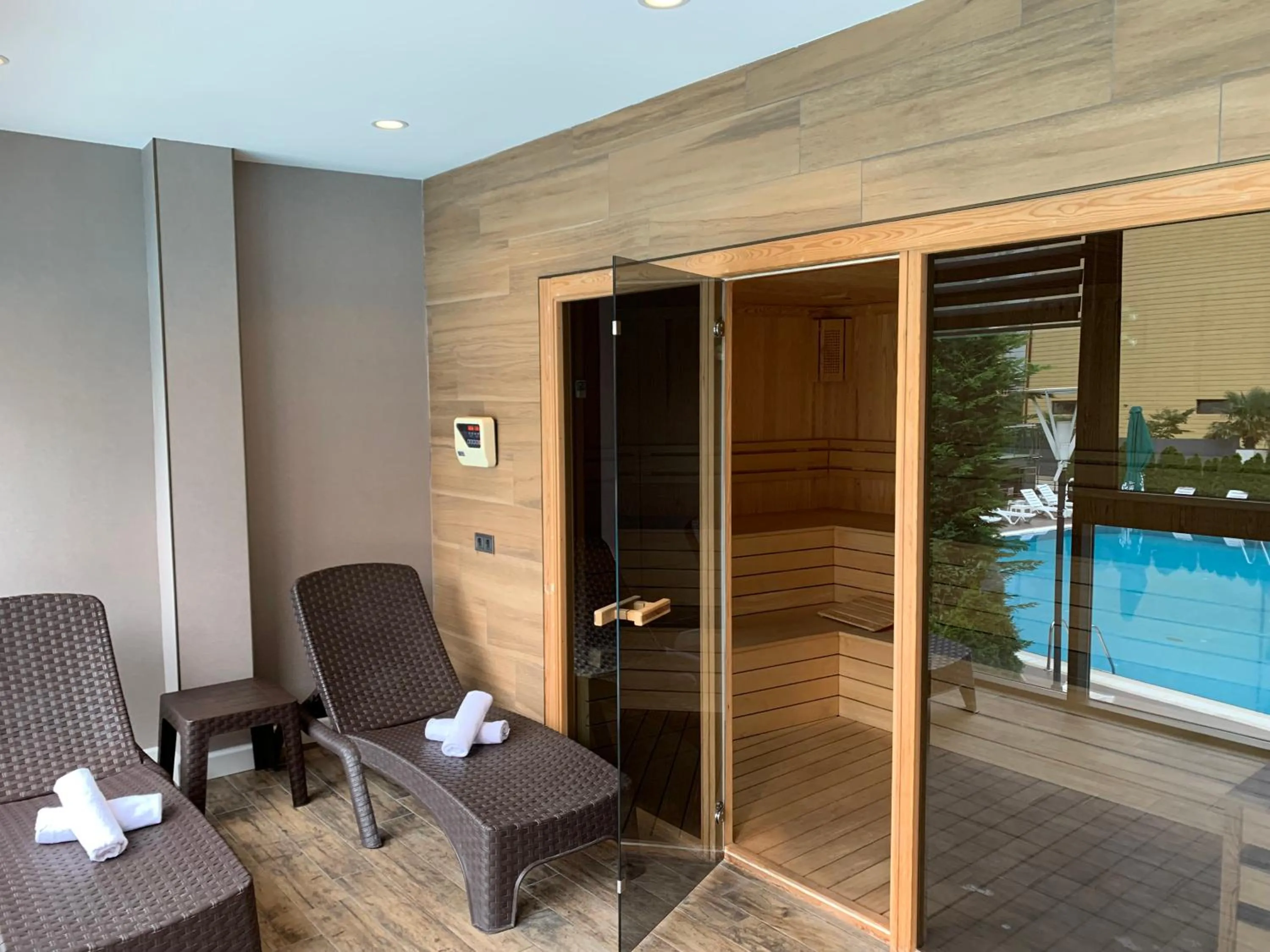 Sauna in Hotel Neptun Kvariati