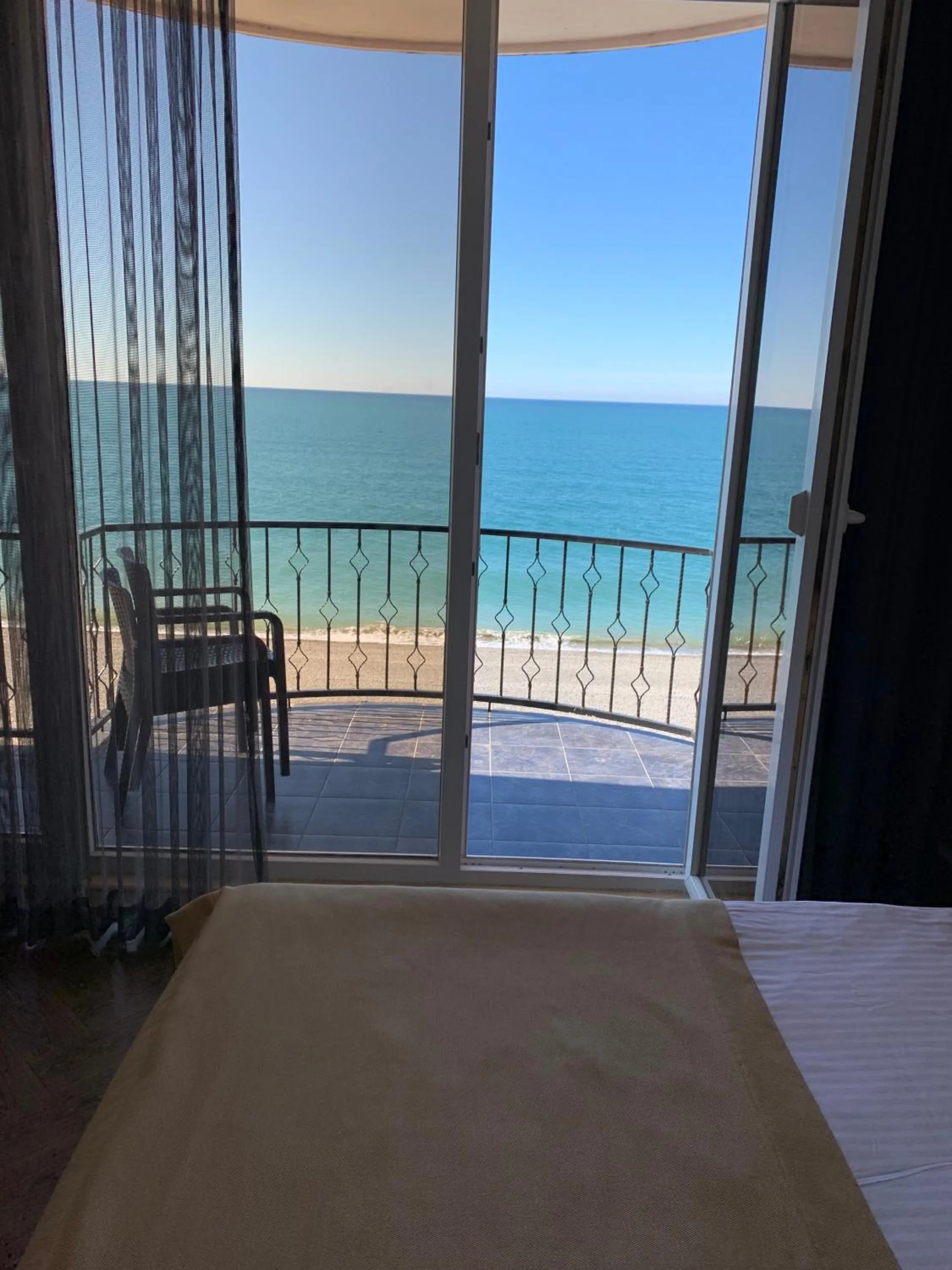 Balcony/Terrace, Bed in Hotel Neptun Kvariati