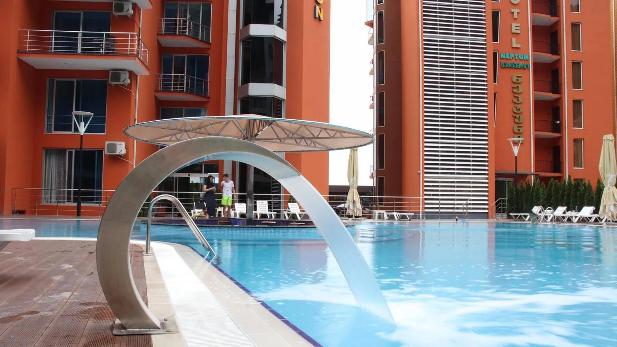 Swimming pool in Hotel Neptun Kvariati