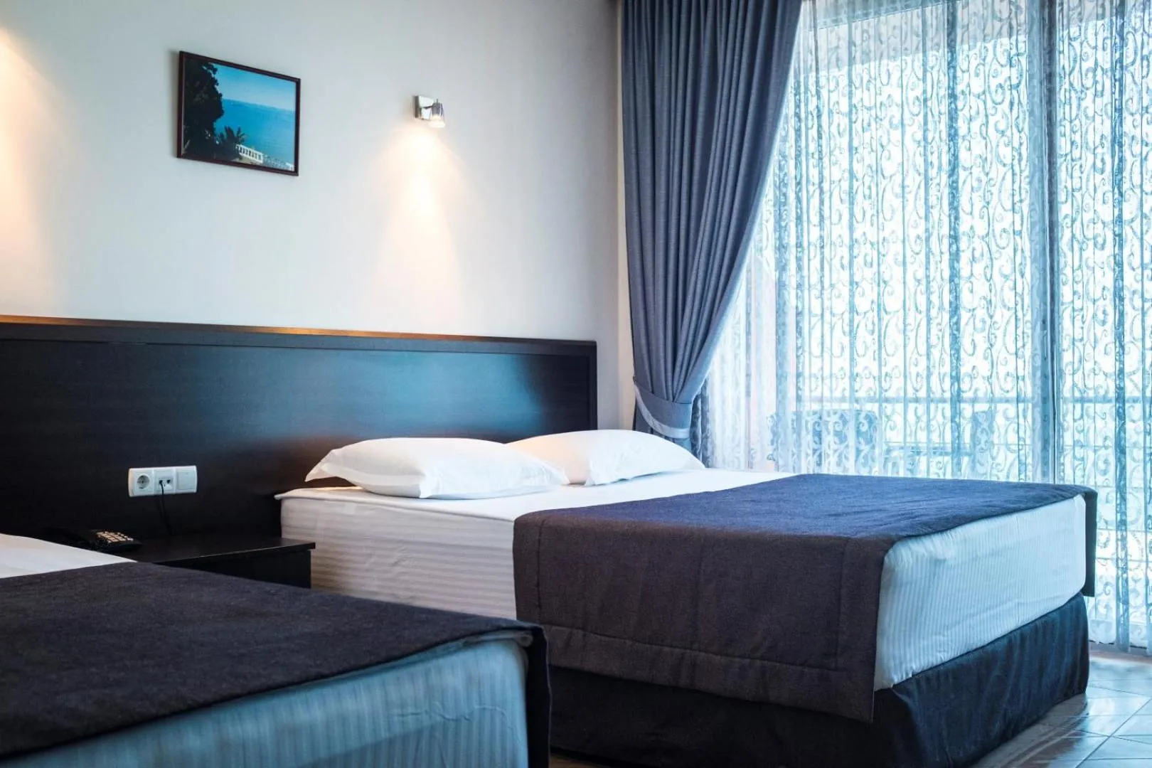 Bedroom, Bed in Hotel Neptun Kvariati