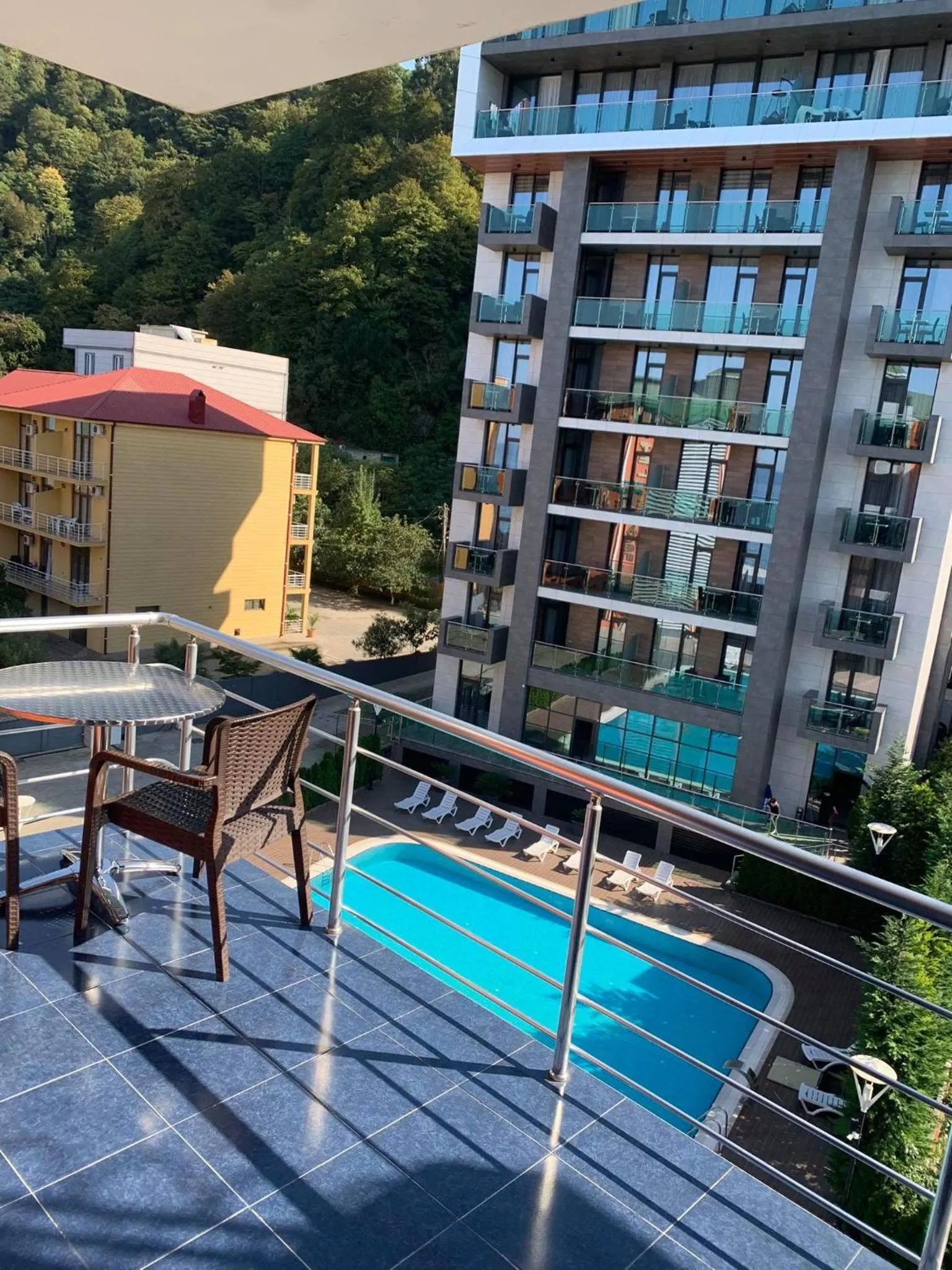Pool view in Hotel Neptun Kvariati
