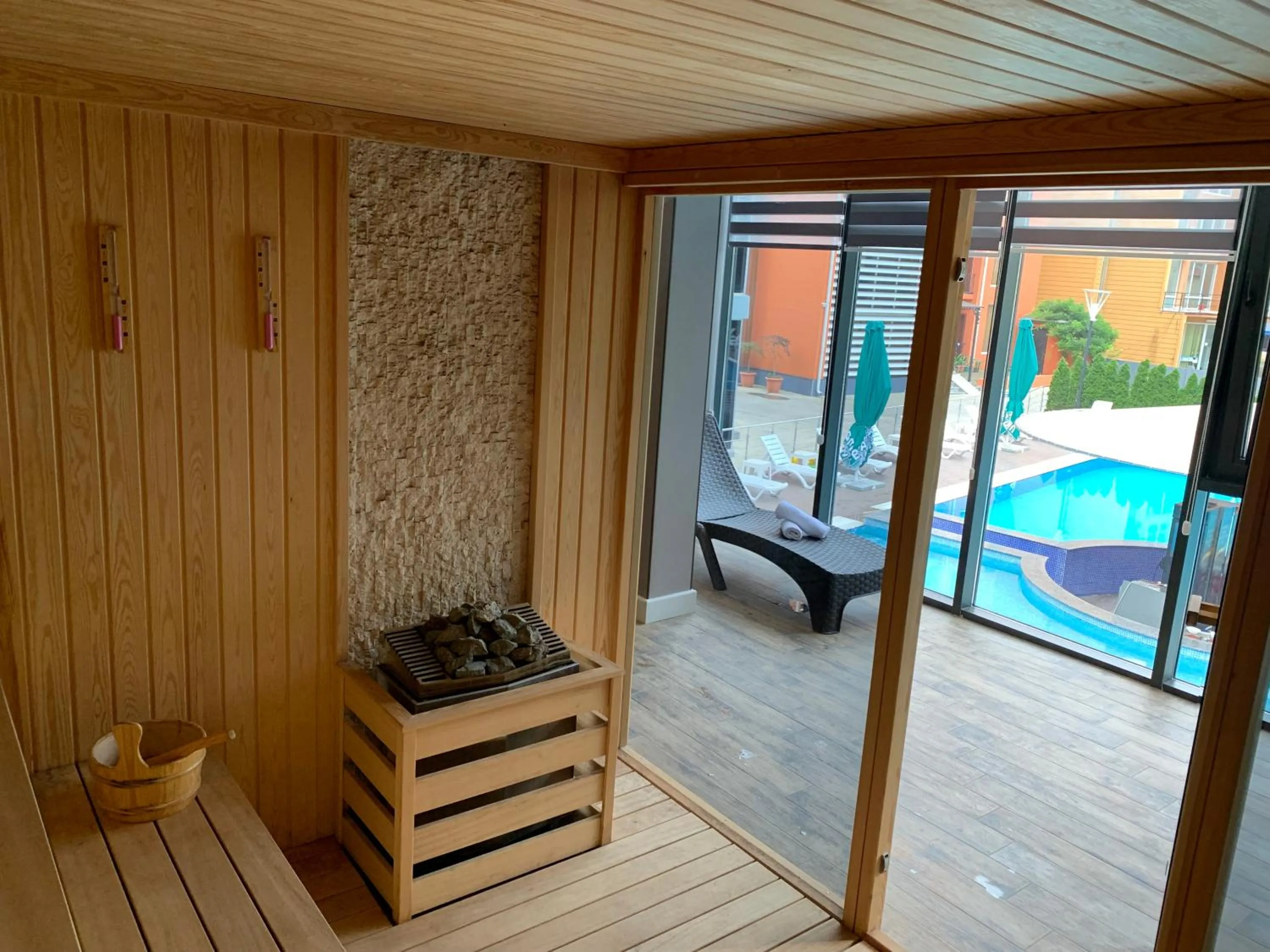 Sauna in Hotel Neptun Kvariati