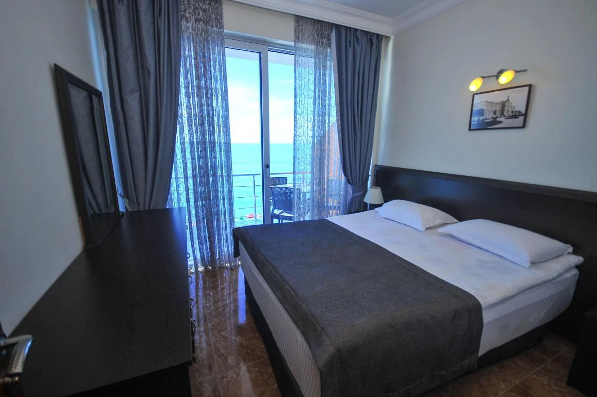 Bed in Hotel Neptun Kvariati