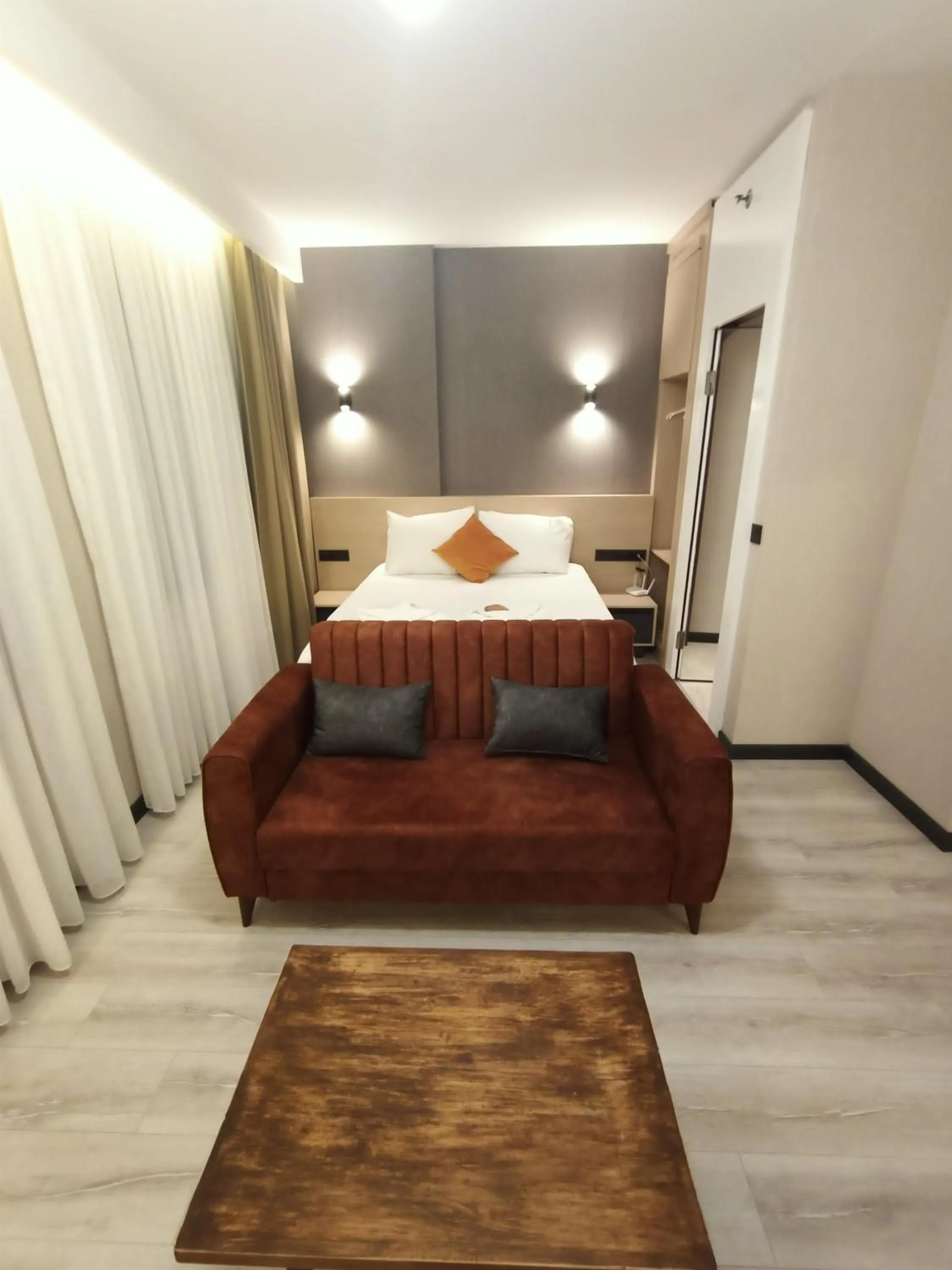 Bed in NEW FALCON Palas OTEL