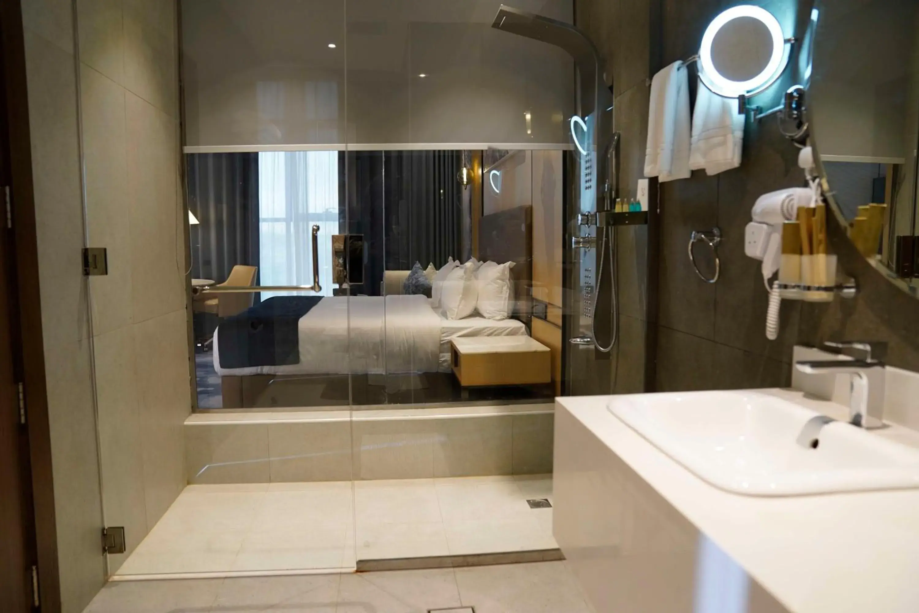 Bathroom, Bed in Best Western Plus Danat Almansak Hotel Bathroom, Bed in Best Western Plus Danat Almansak Hotel