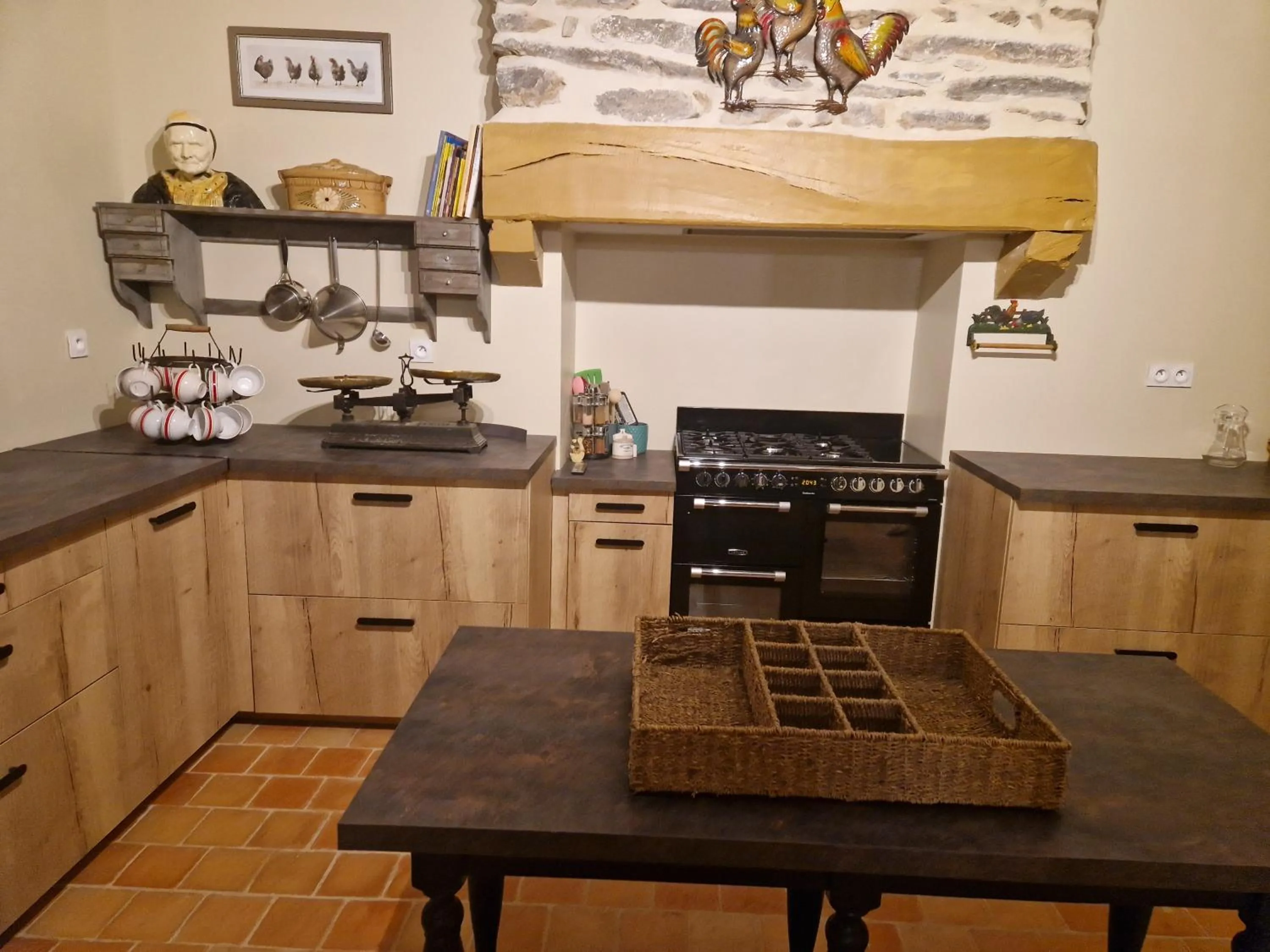 kitchen in La Ferme de Kerraoul