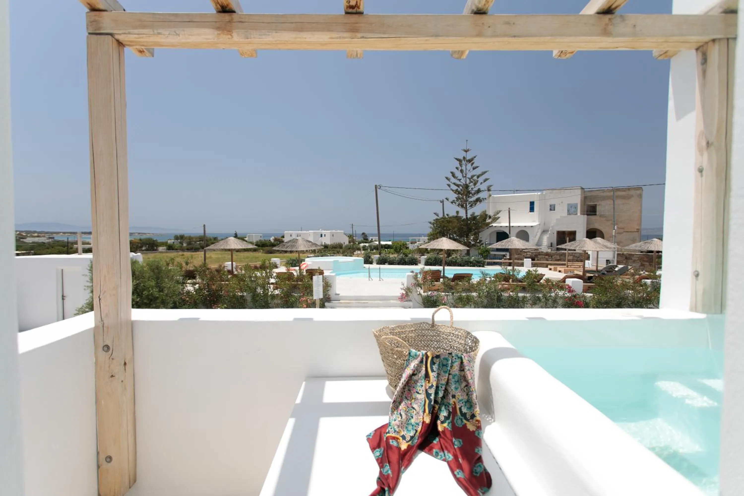 Hot Tub in Irida Vacation Suites