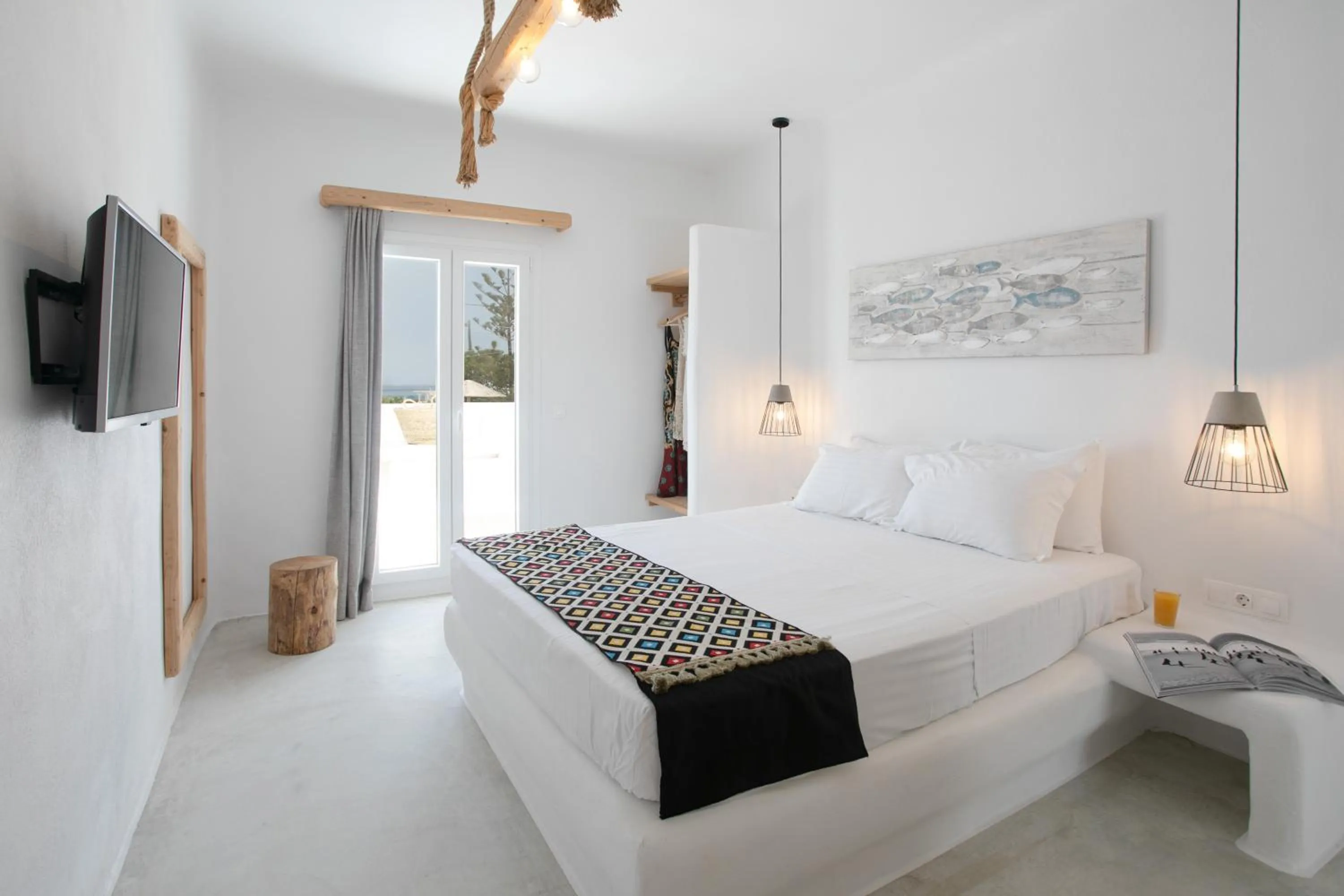 Bed in Irida Vacation Suites