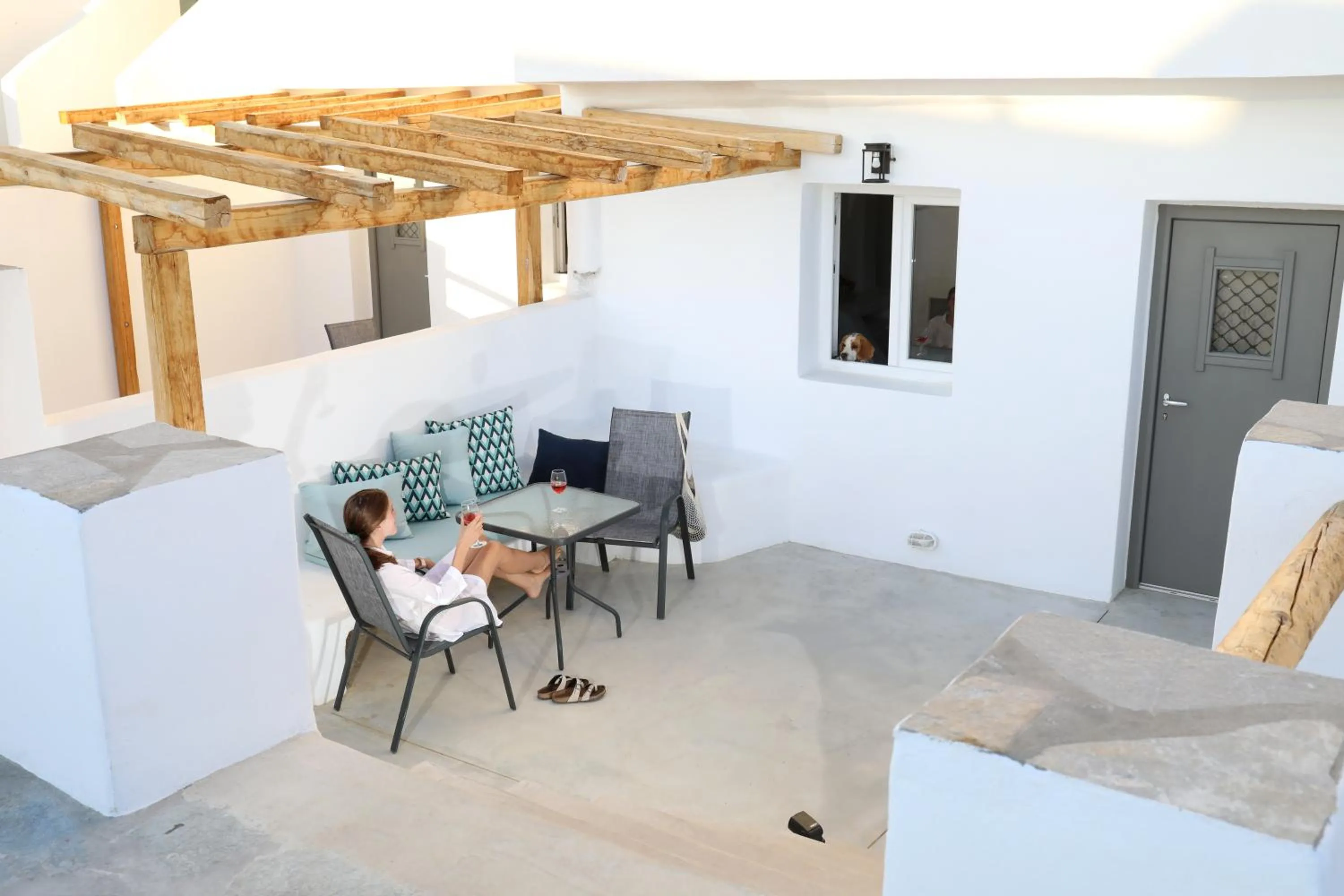 Patio in Irida Vacation Suites