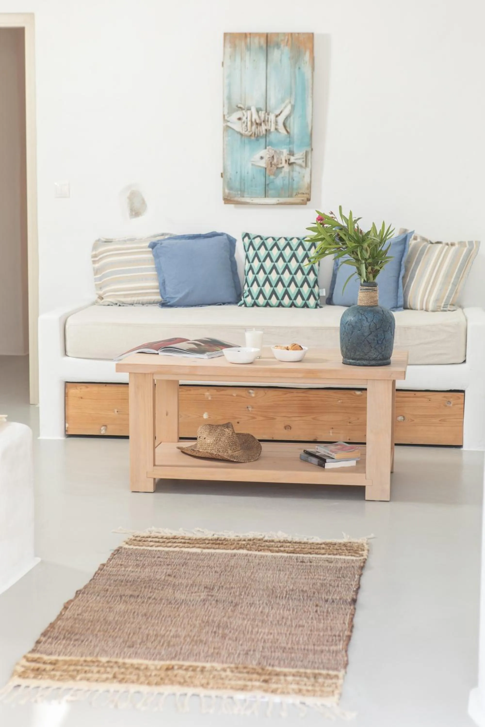 Living room in Irida Vacation Suites