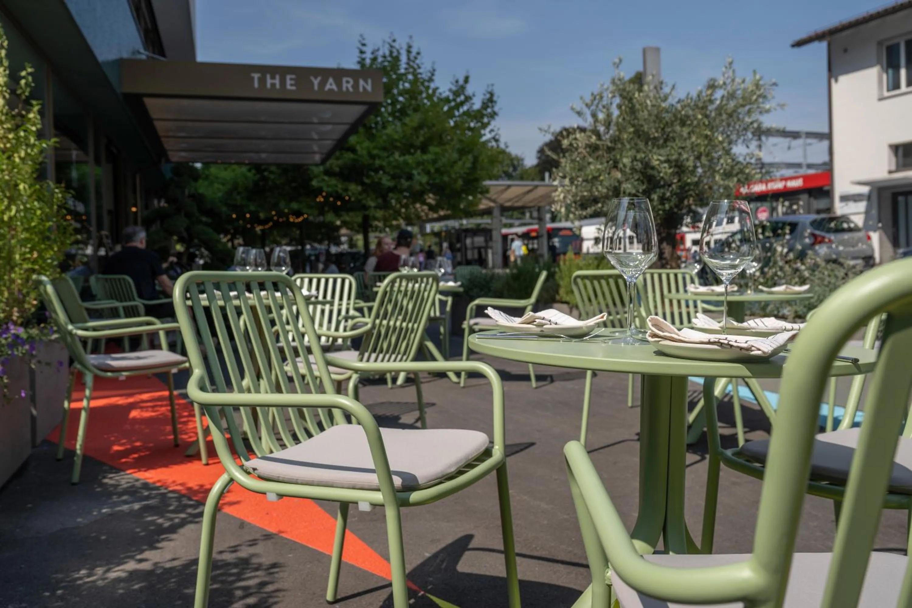 Seating area in The Yarn Design & Business Hotel