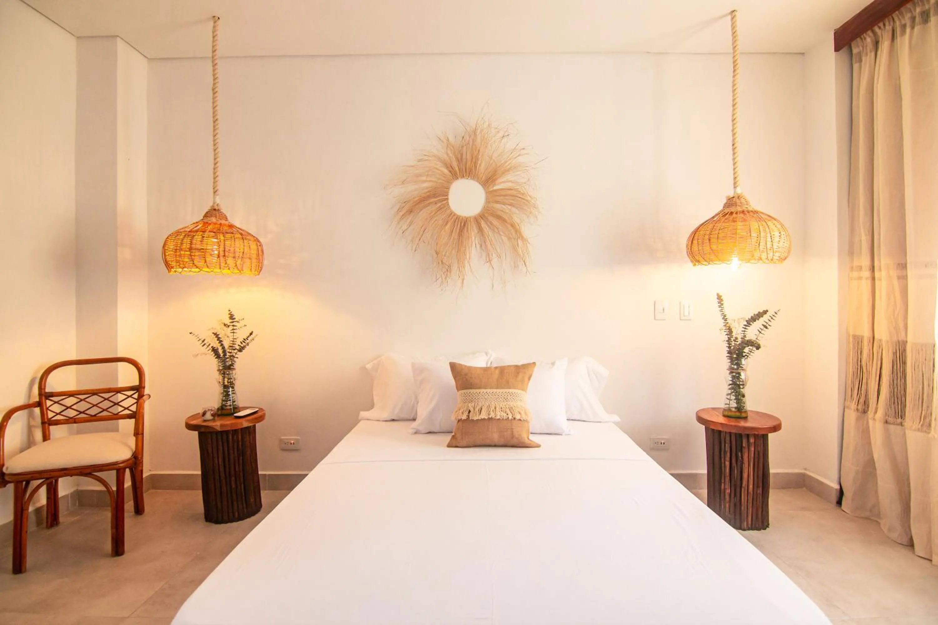 Bed in Hotel Boutique de playa - Casa Solhu