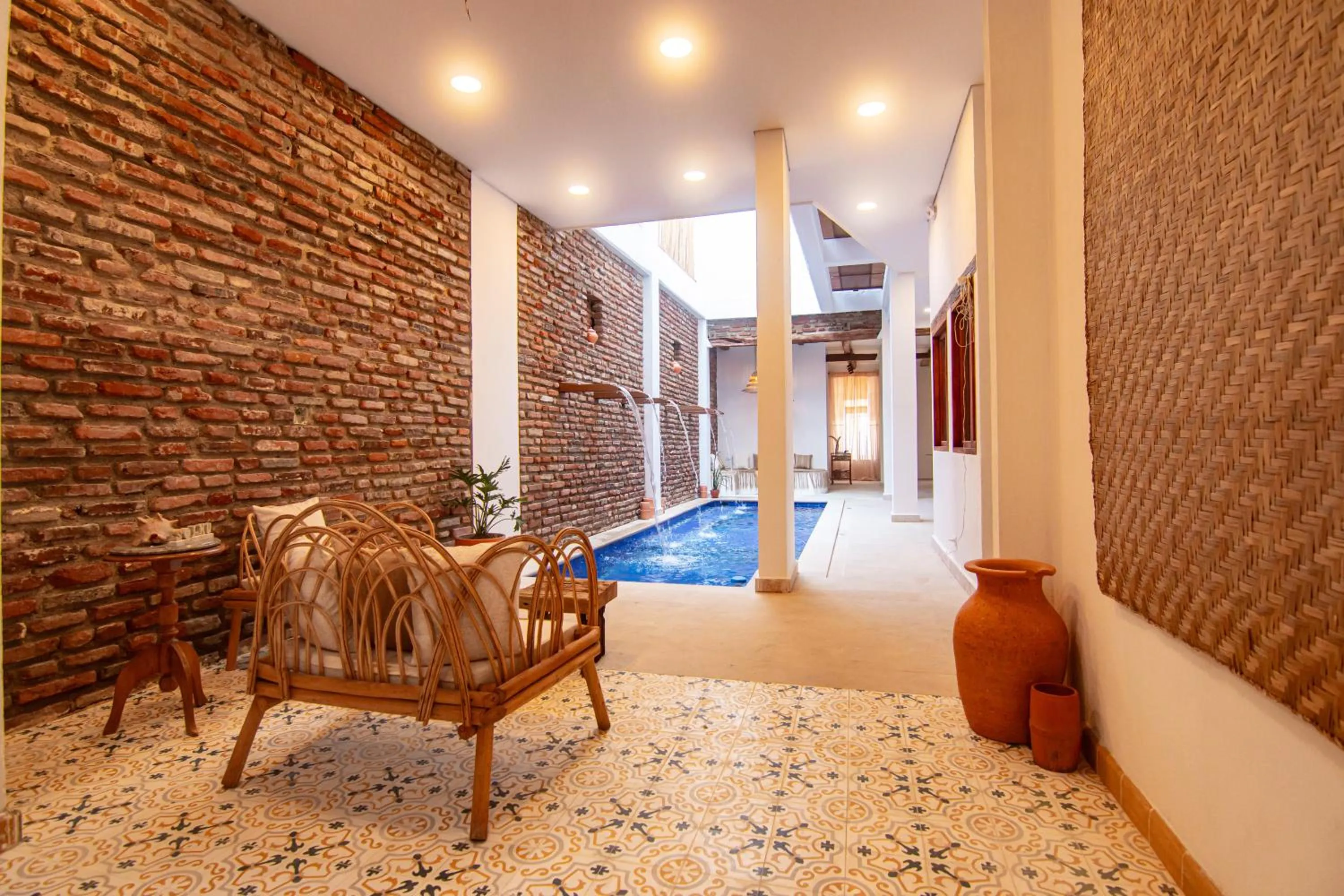 Seating area in Hotel Boutique de playa - Casa Solhu
