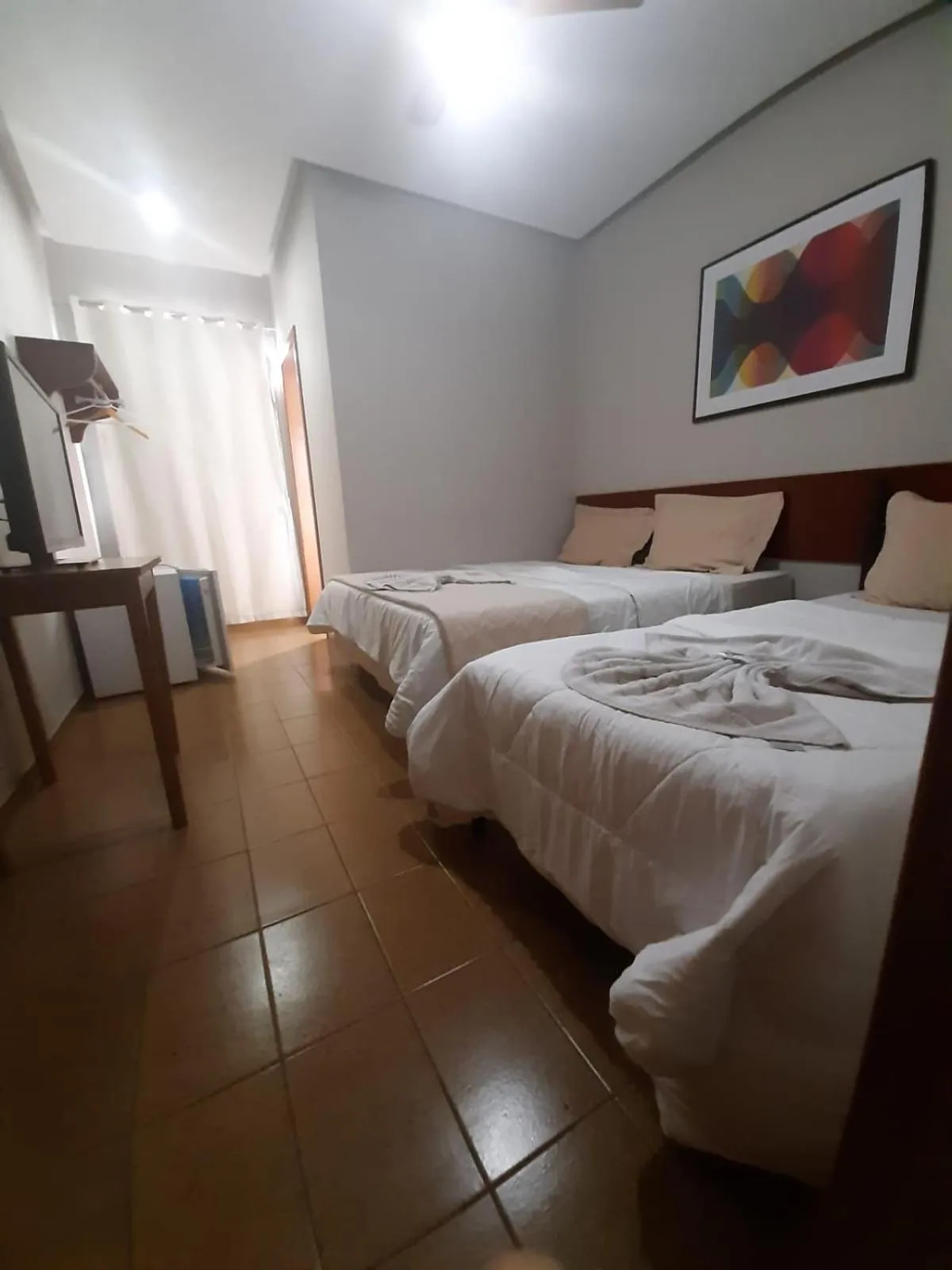 Bed in Hotel Recanto Europeu