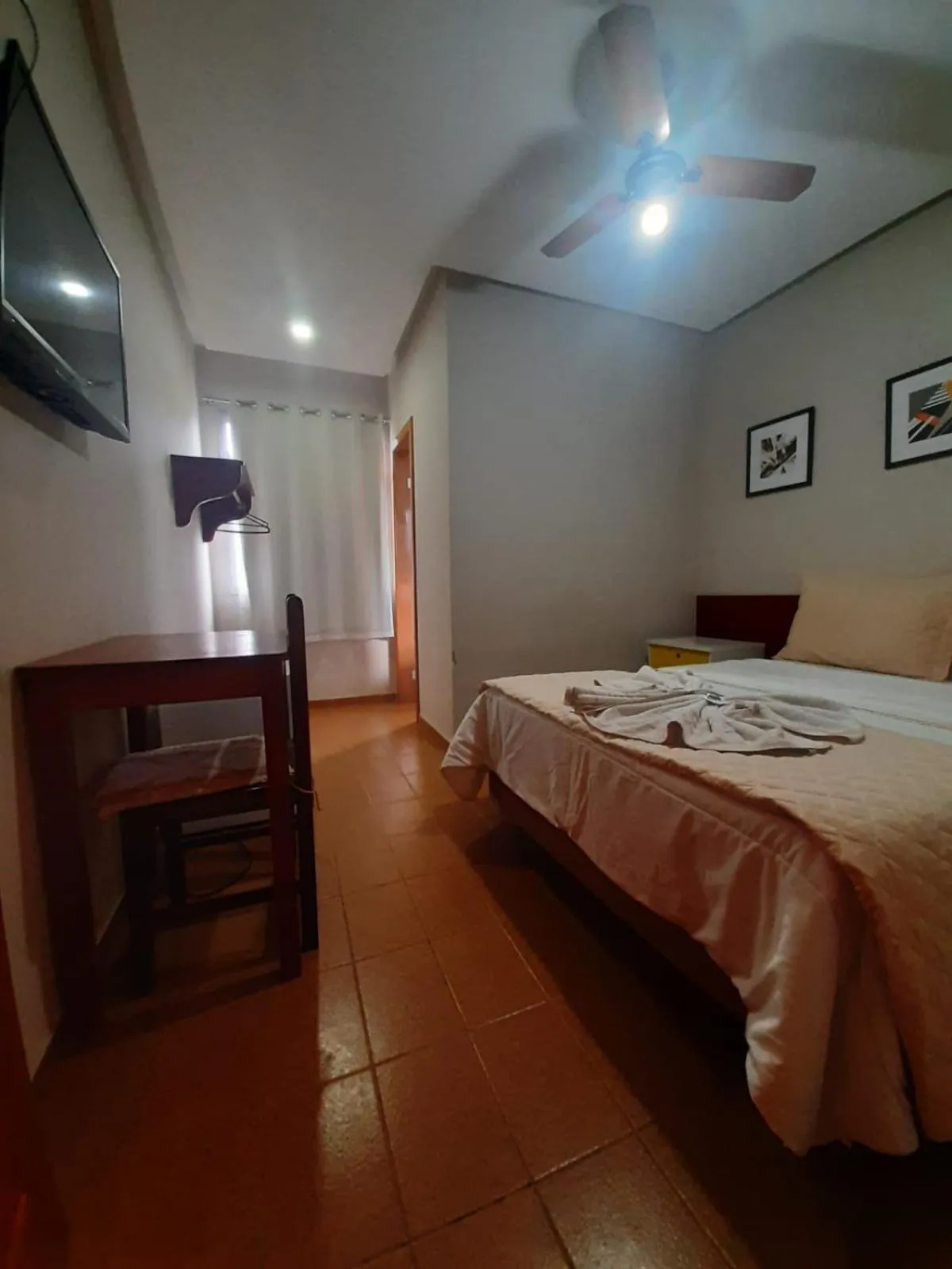 Bed in Hotel Recanto Europeu