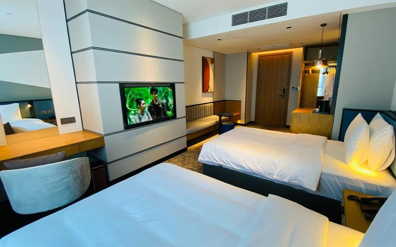 Bed in SIHA Hotel & Casino