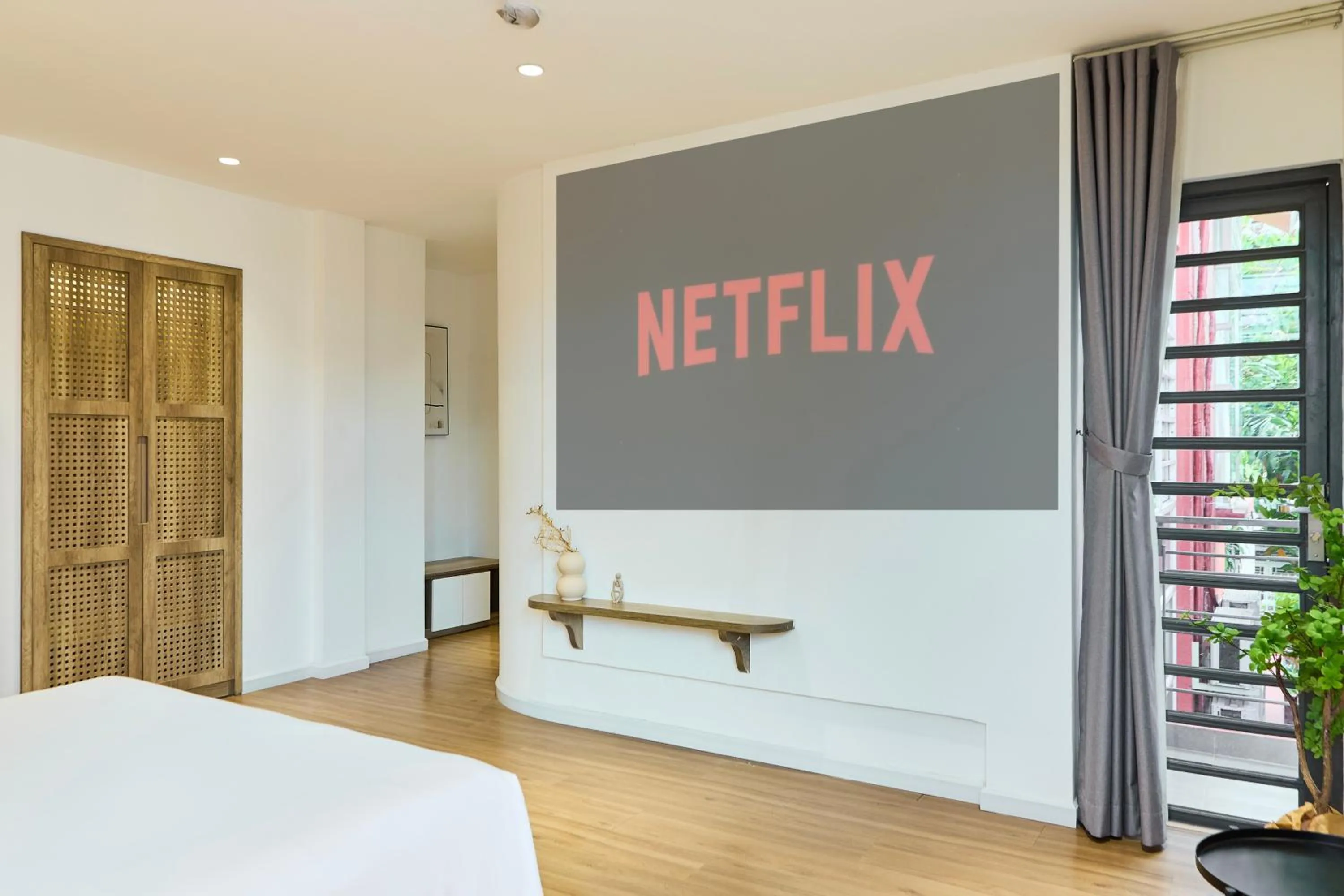 Balcony/Terrace, Bed in Kin Wander Tân Phong, The Moonage