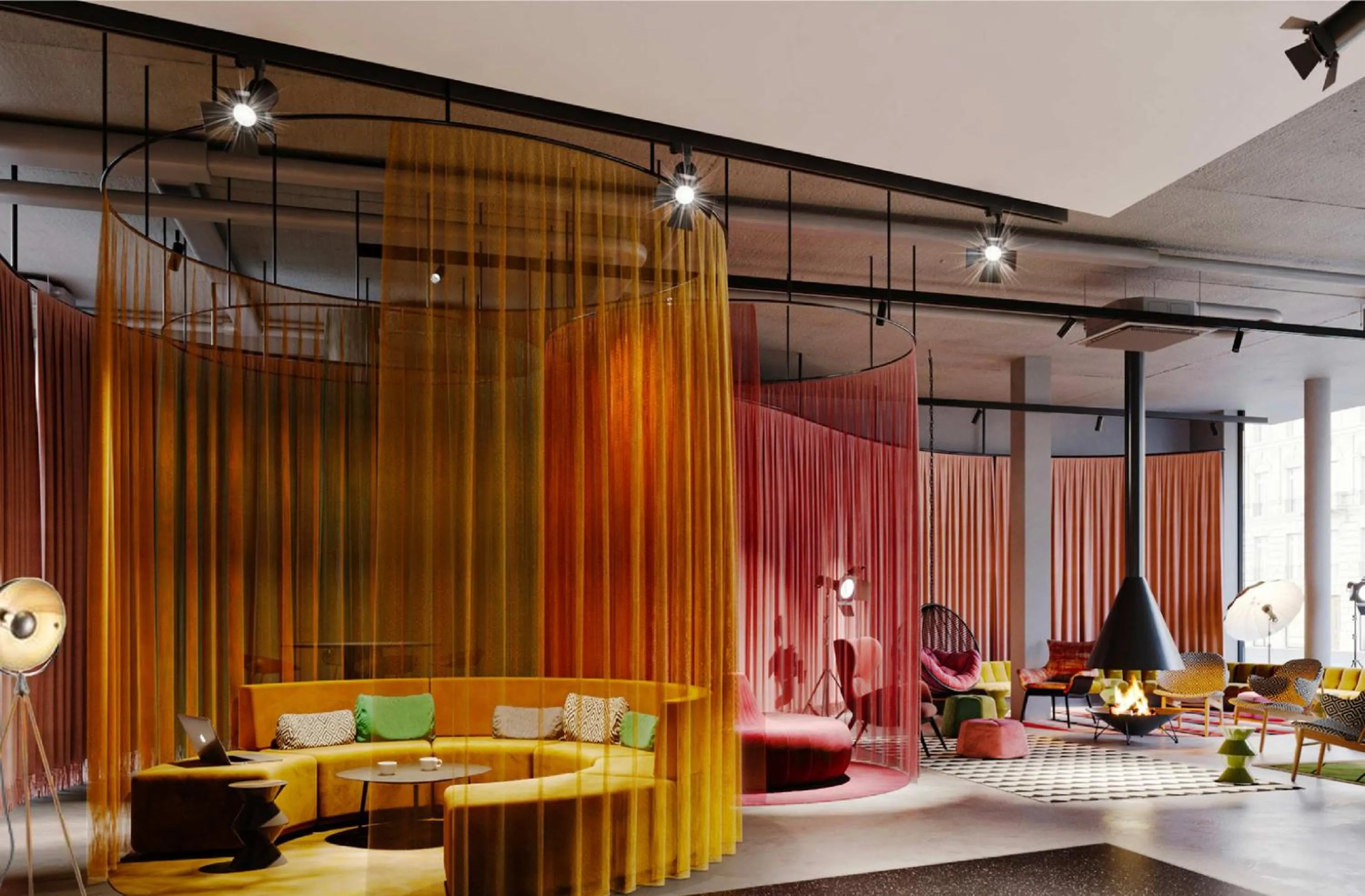 Seating area in Moxy Outletcity Metzingen