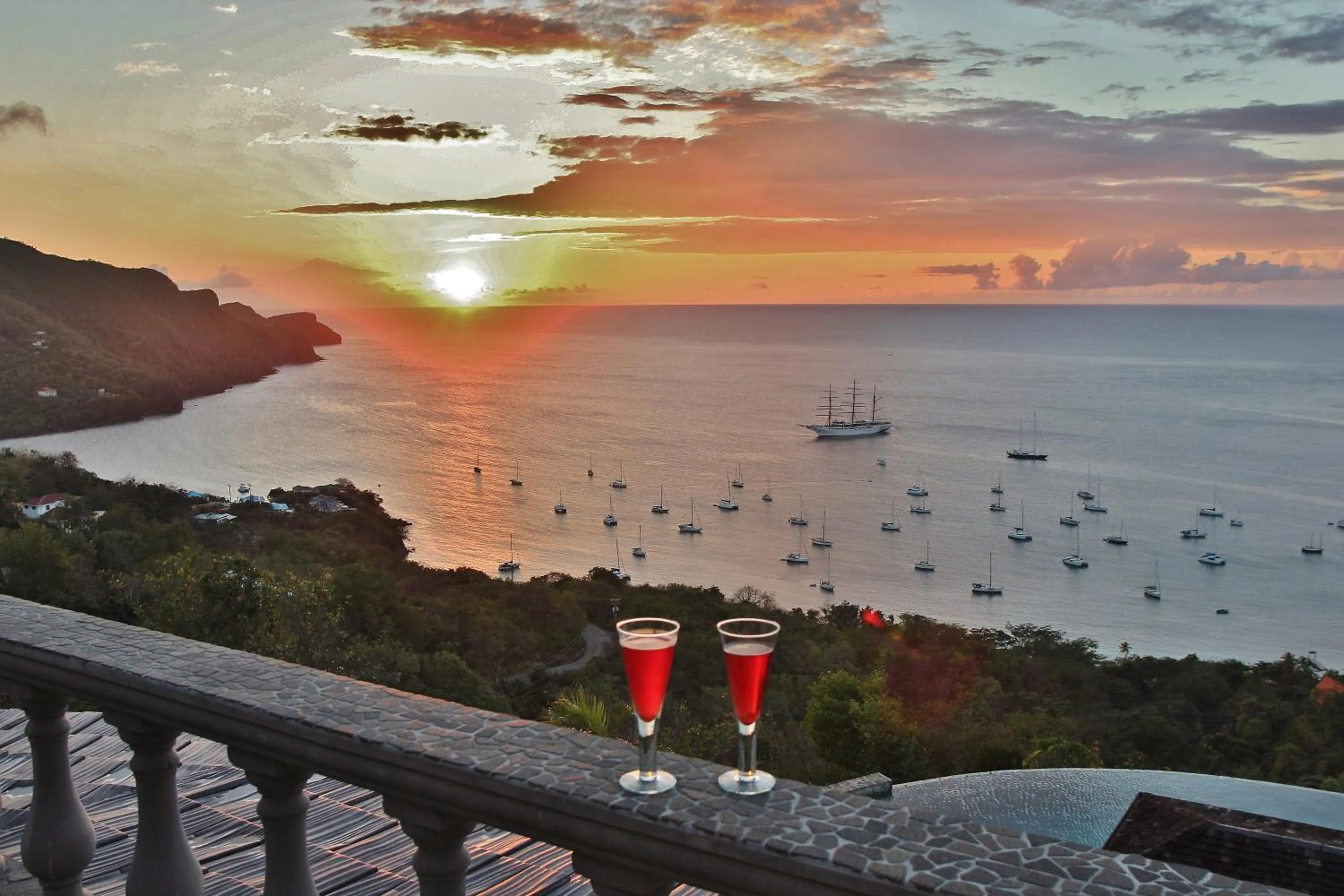Pool view in Tropical Hideaway