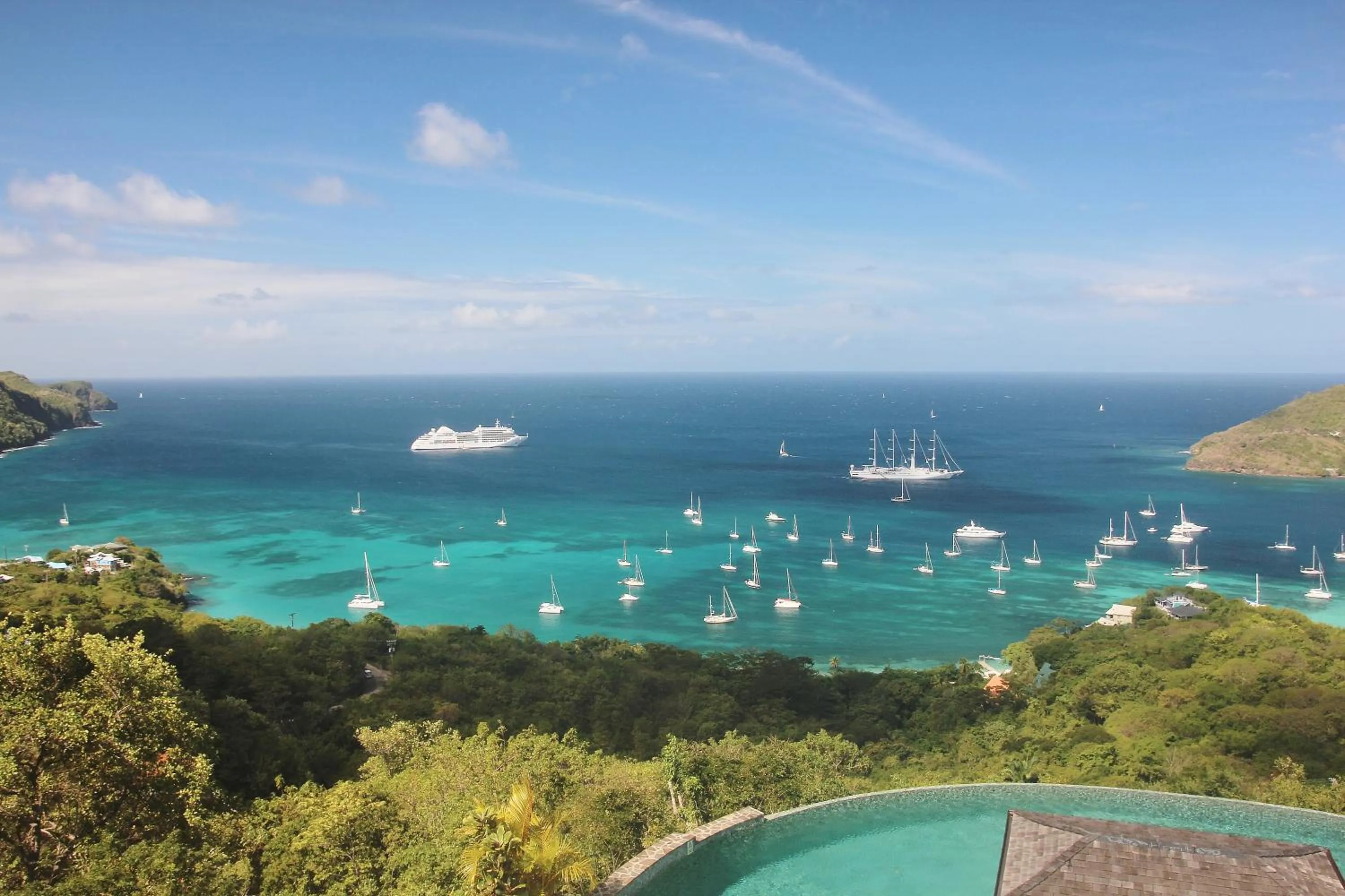 Pool view in Tropical Hideaway