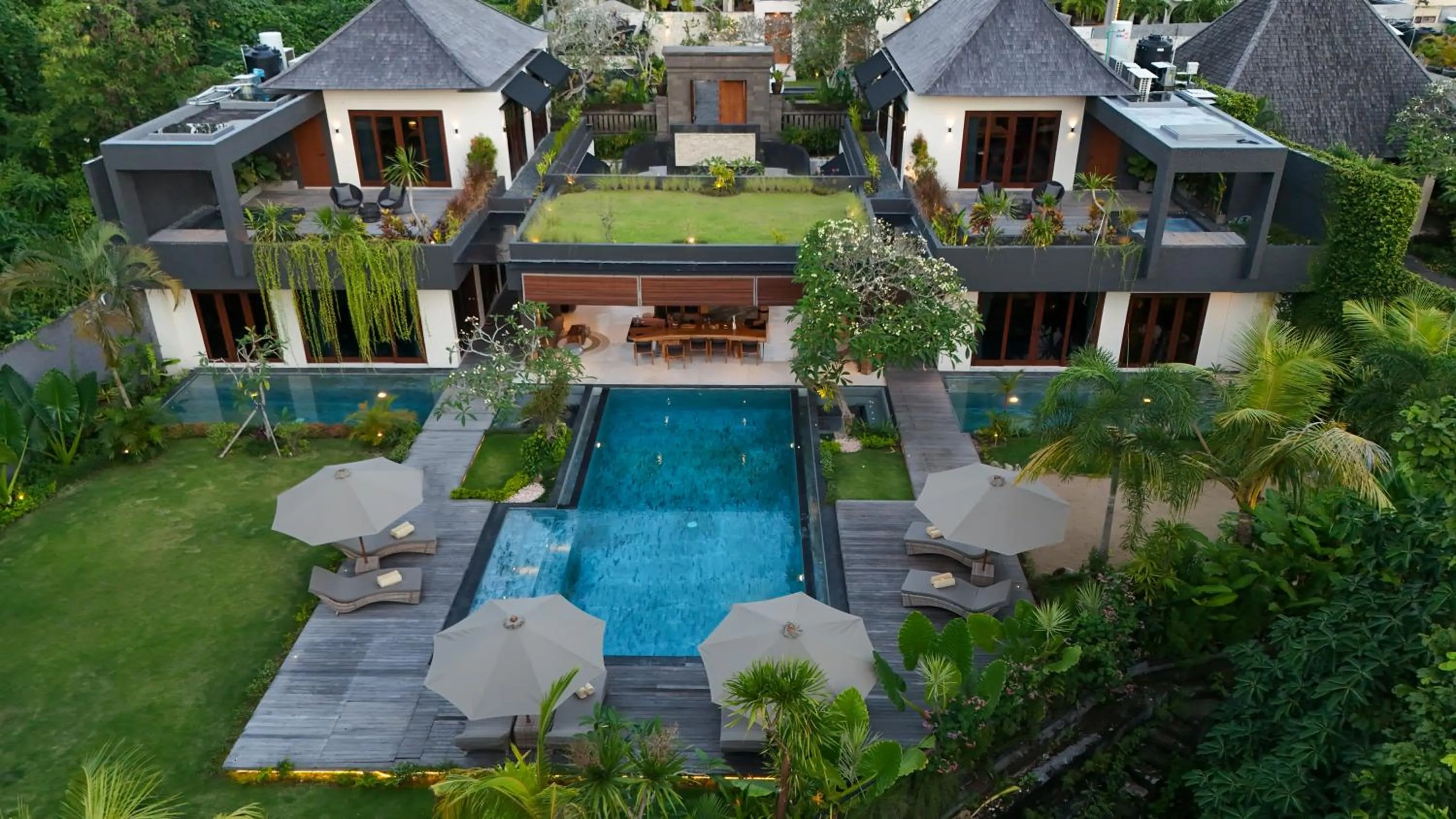 Swimming pool in Navya Villas