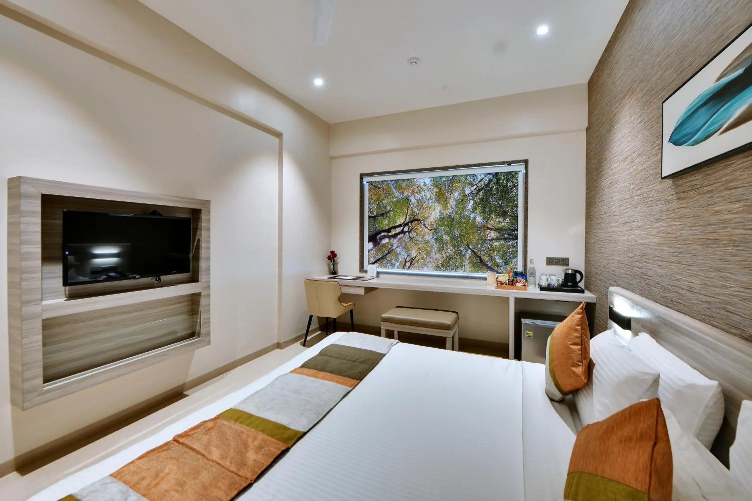 Bed in Click Hotel Pithampur Bed in Click Hotel Pithampur