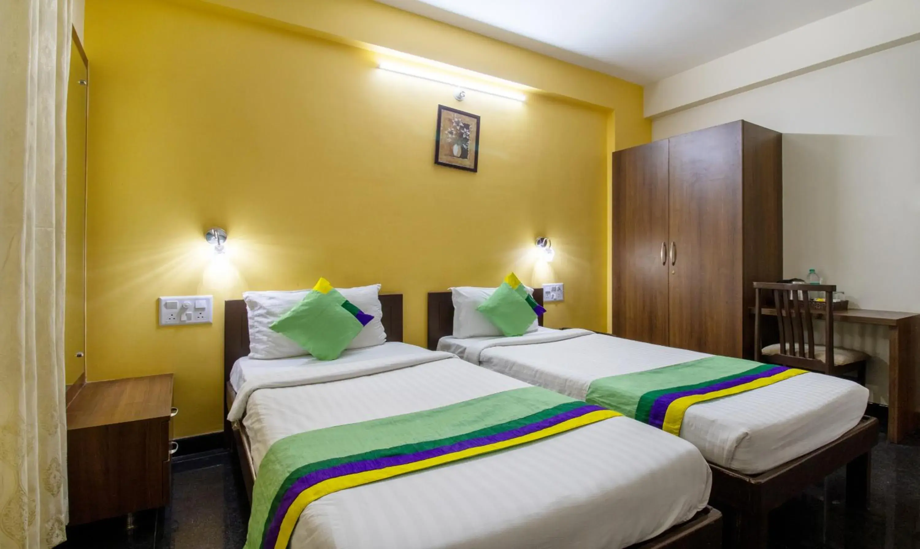 Bedroom, Bed in Treebo RR Residency, Sanjay Nagar Bedroom, Bed in Treebo RR Residency, Sanjay Nagar