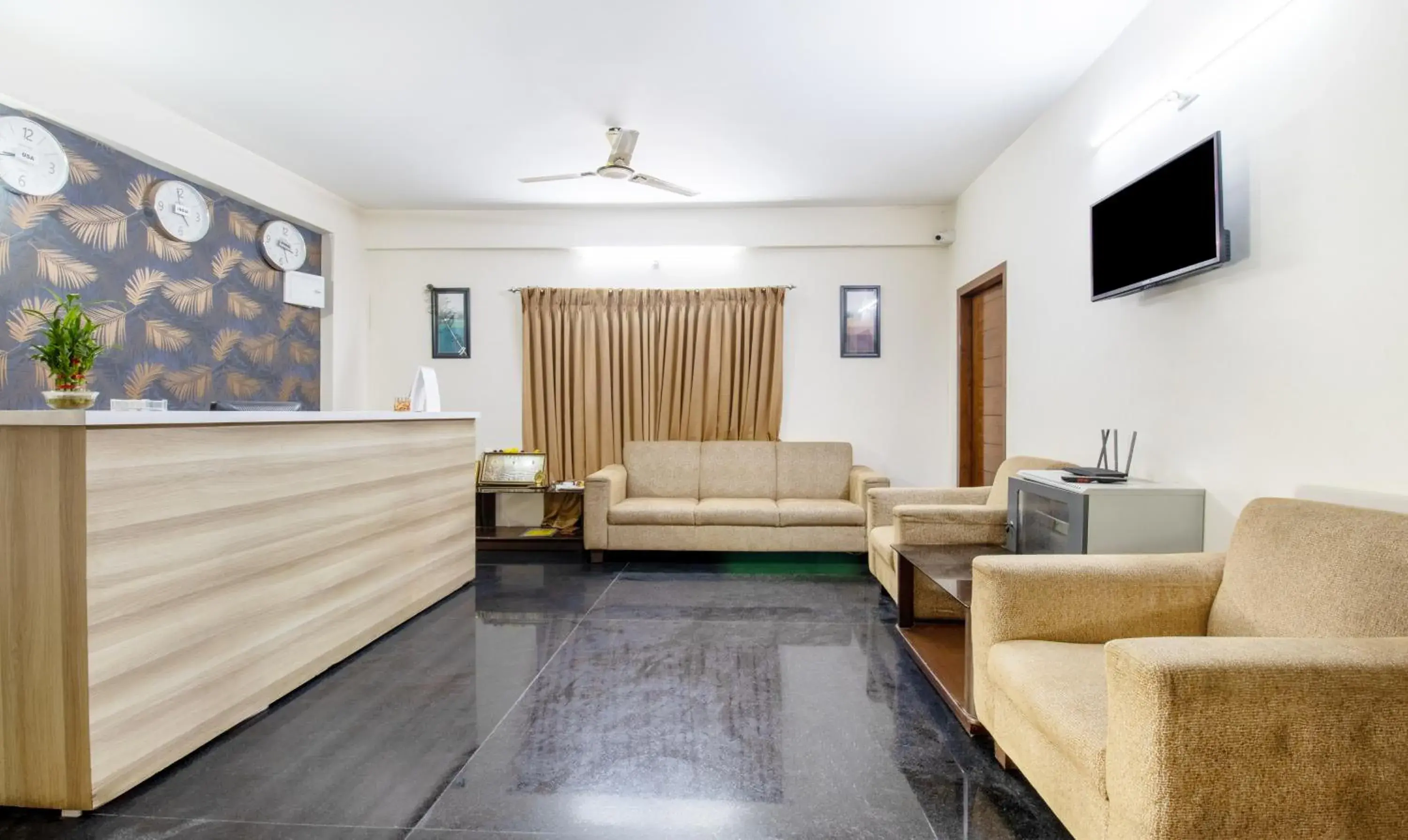 Lobby or reception in Treebo RR Residency, Sanjay Nagar Lobby or reception in Treebo RR Residency, Sanjay Nagar