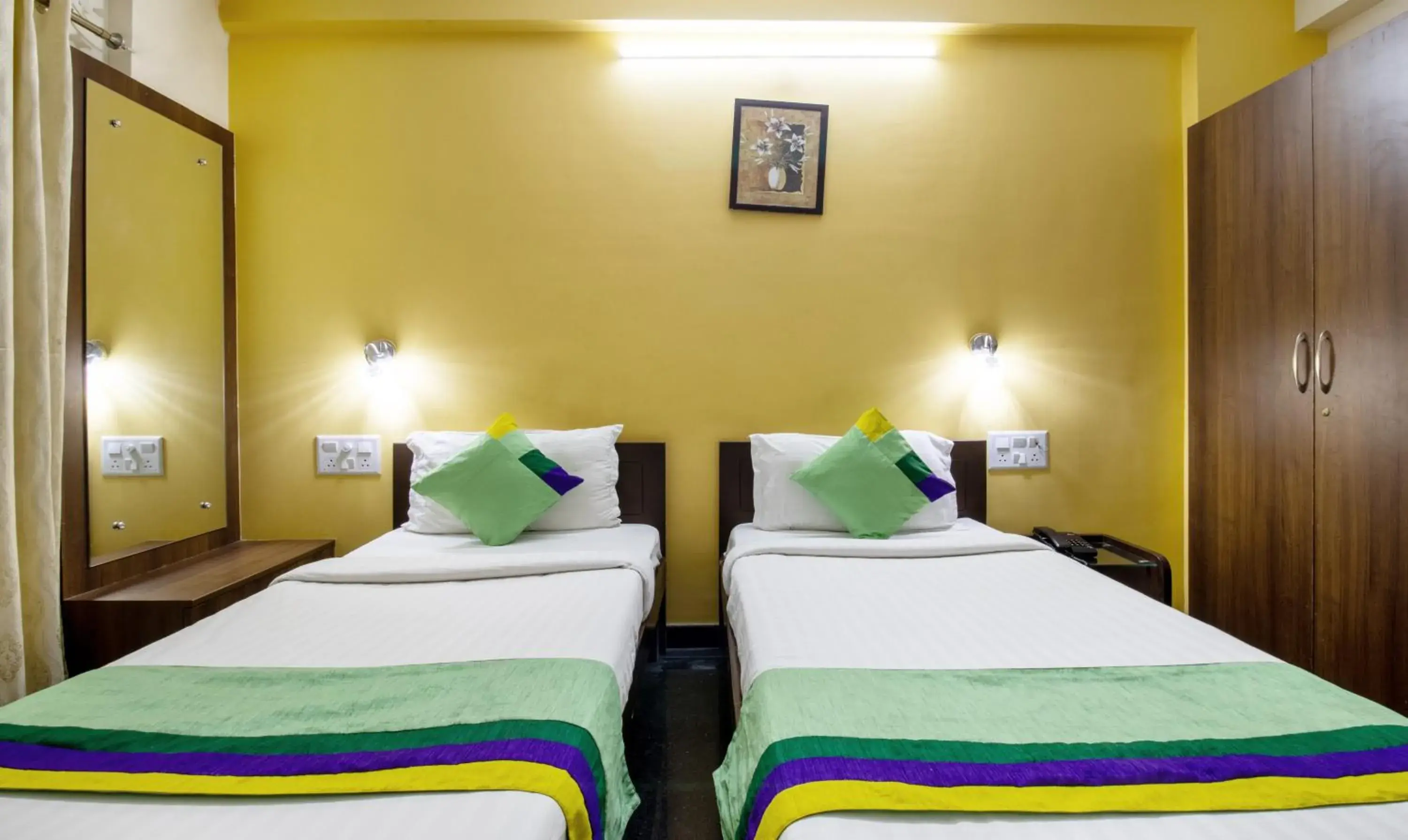 Bedroom, Bed in Treebo RR Residency, Sanjay Nagar Bedroom, Bed in Treebo RR Residency, Sanjay Nagar